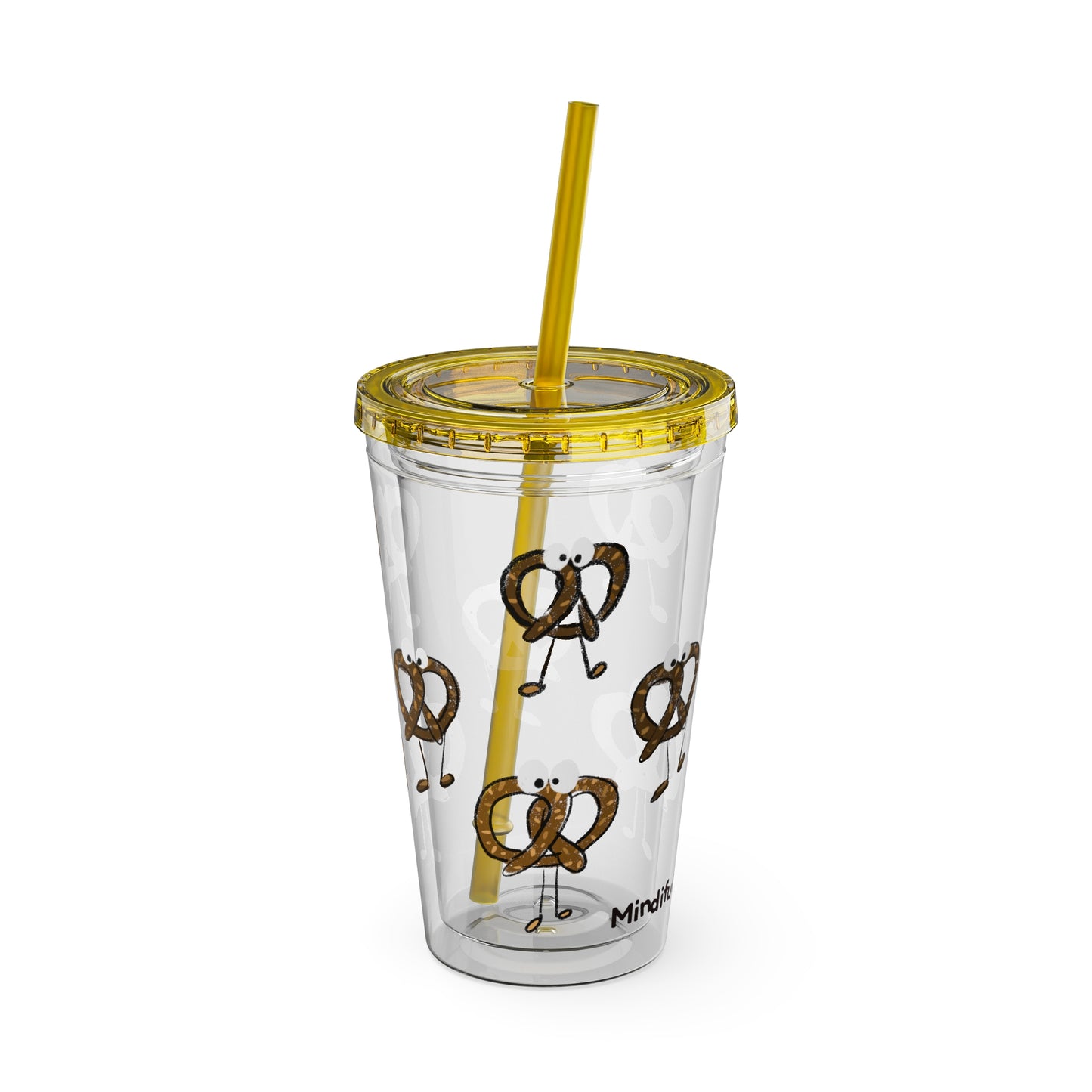 Silly Sippers BPA FREE ACRYLIC Tumbler with Straw, 16oz - Prancing Pretzels