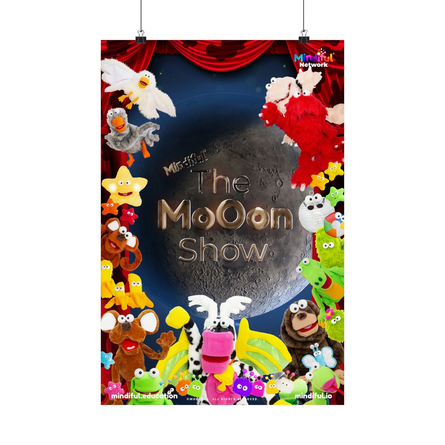 Mindiful® "The Moon Show" Matte Vertical Poster