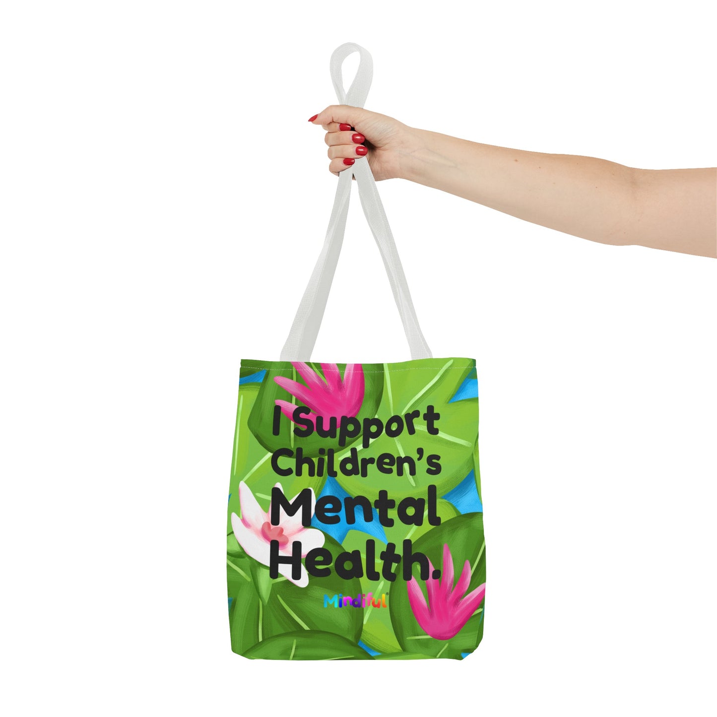 Mindiful® "I Support Children's Mental Health" Puddles Tote Bag