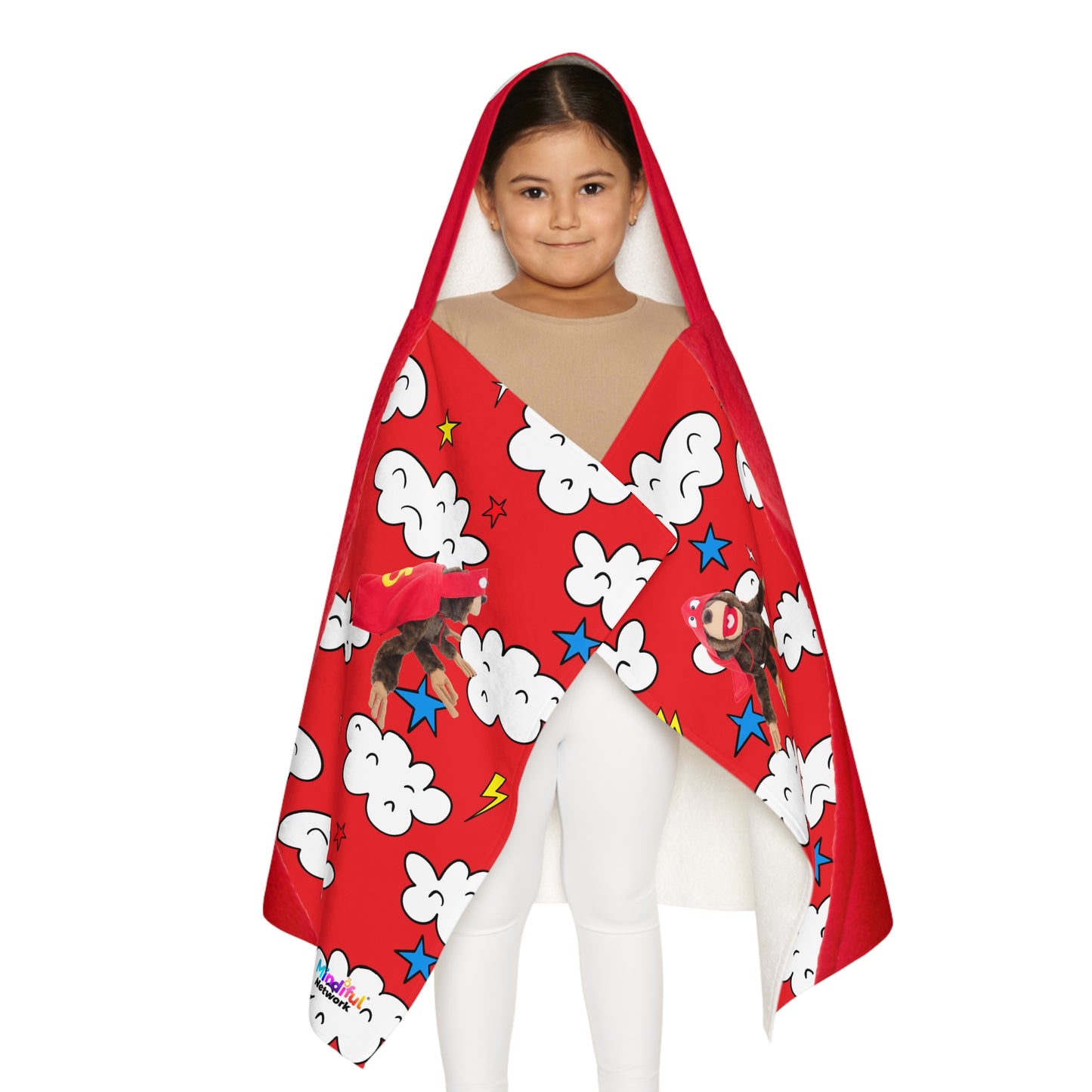 Mindiful® "Super Sloth Problem Solvers" Youth Hooded Towel