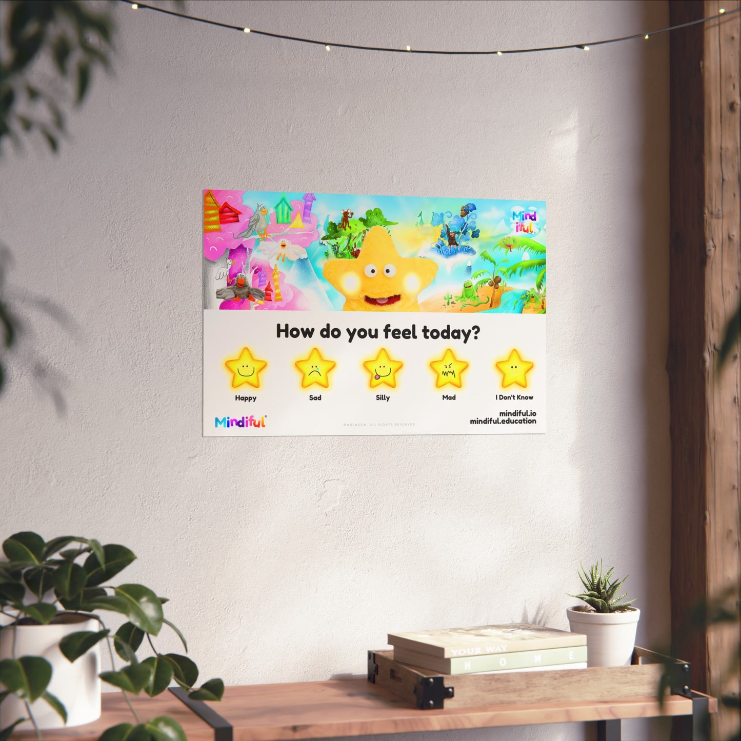 Mindiful® "How Do You Feel Today?" - Matte Horizontal Poster