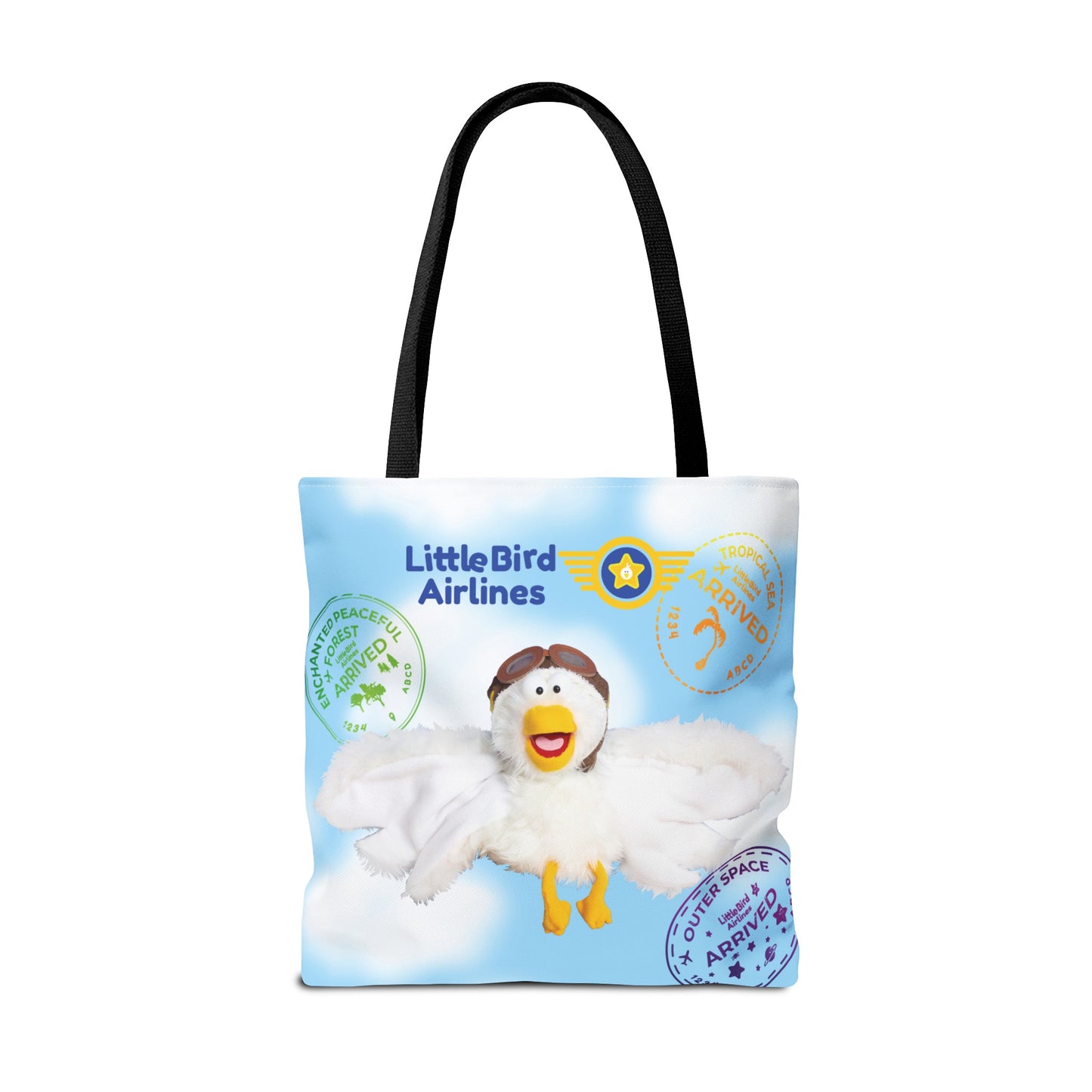 Little Bird Airlines Travel Self-Care Tote Bag