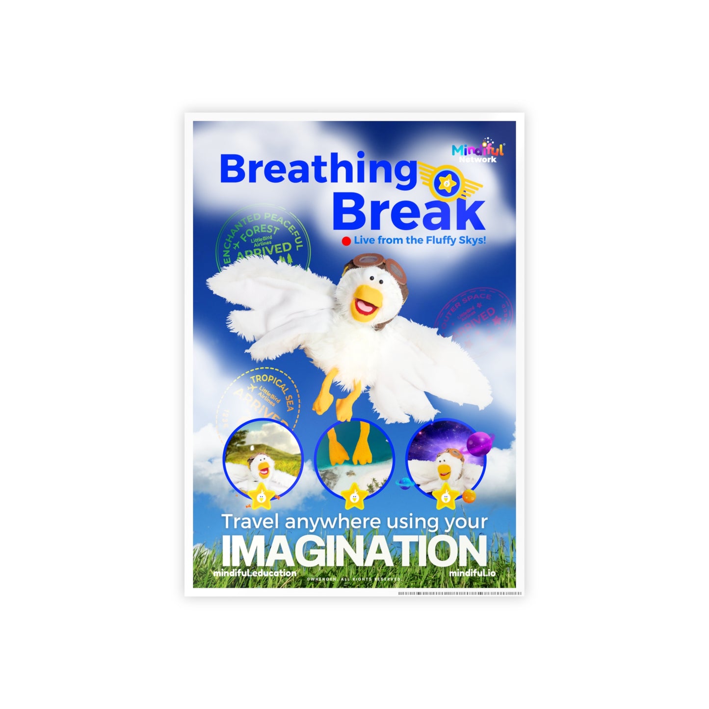 Mindiful® "Breathing Break" GLOSSY Poster