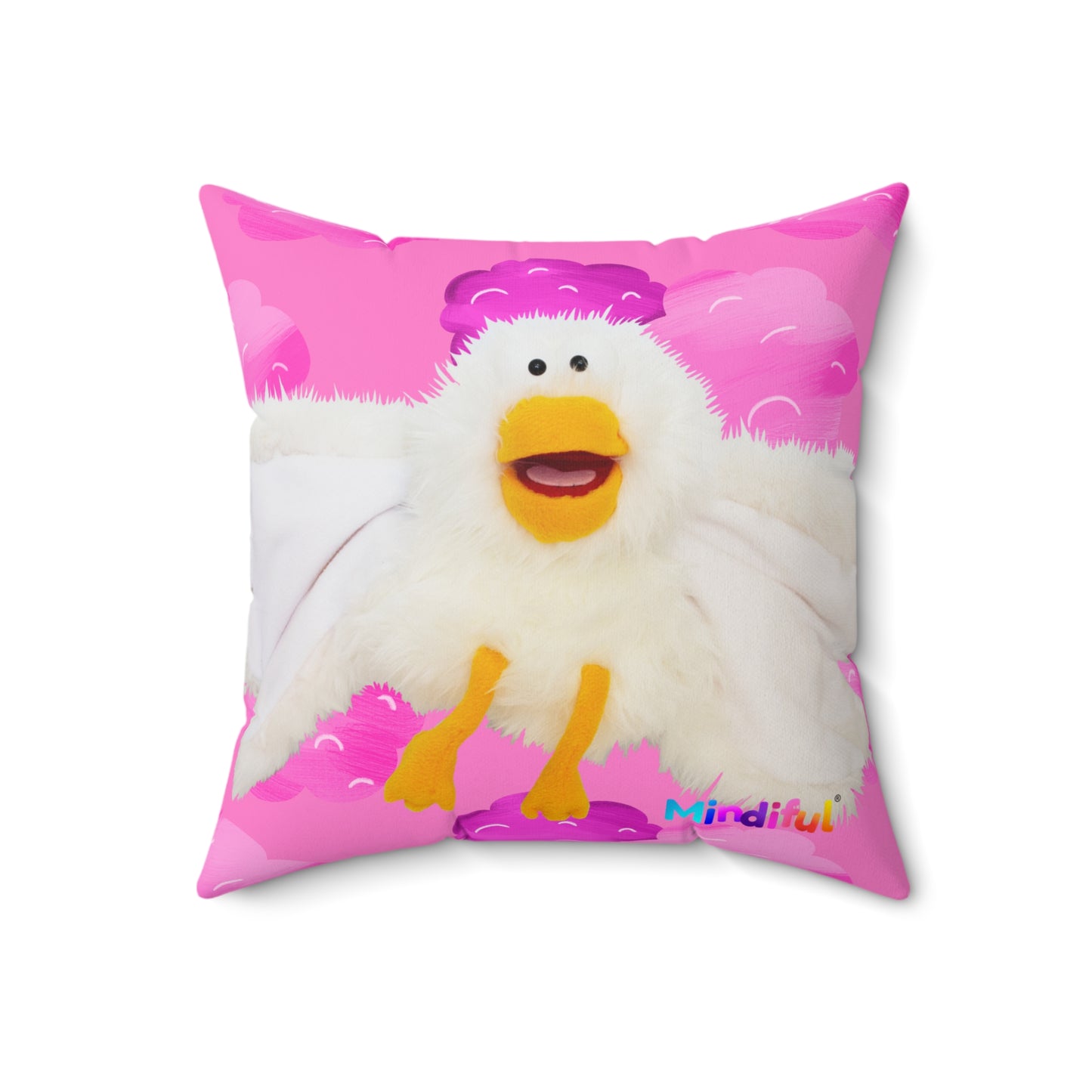 Mindiful® "Little Bird" Square Pillow