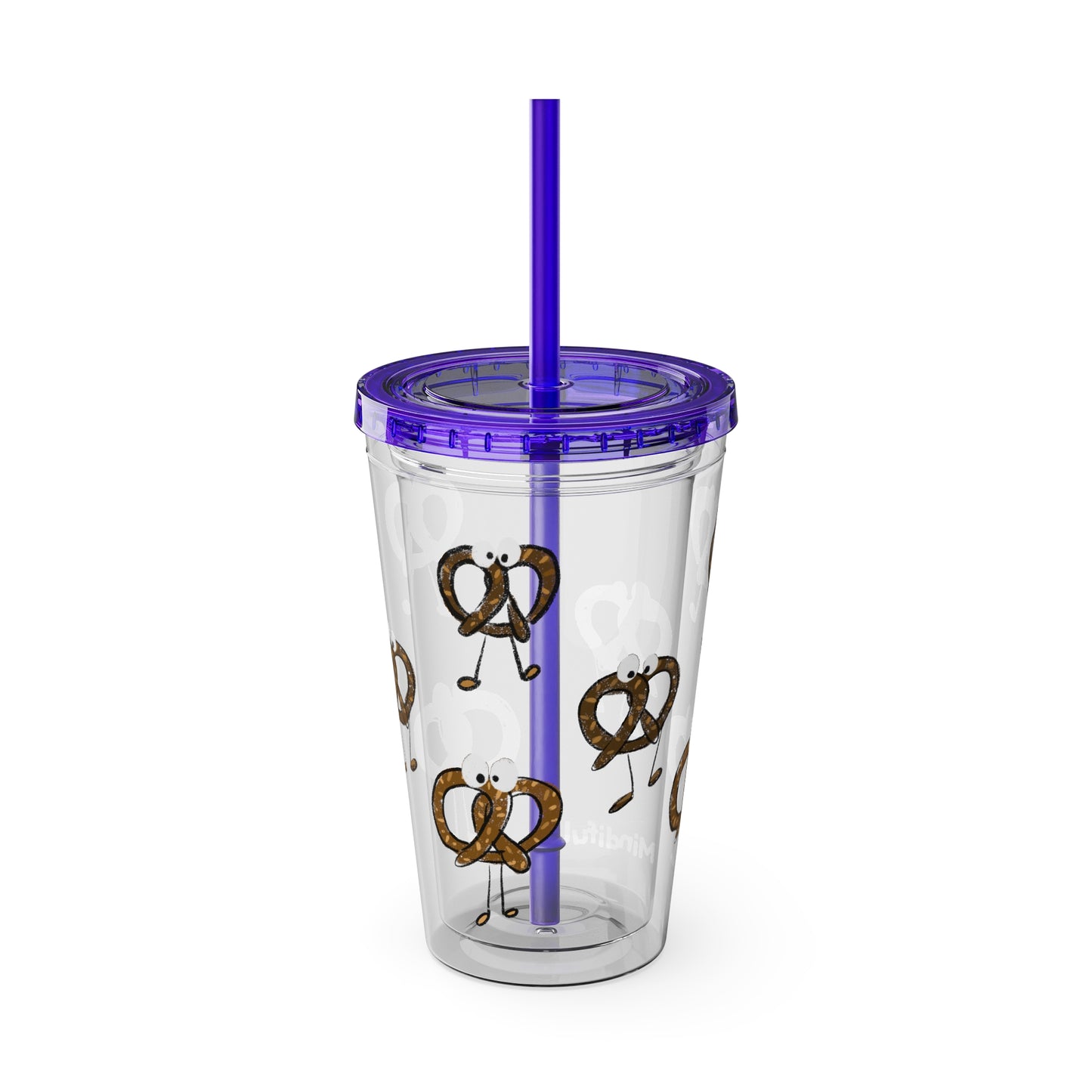 Silly Sippers BPA FREE ACRYLIC Tumbler with Straw, 16oz - Prancing Pretzels