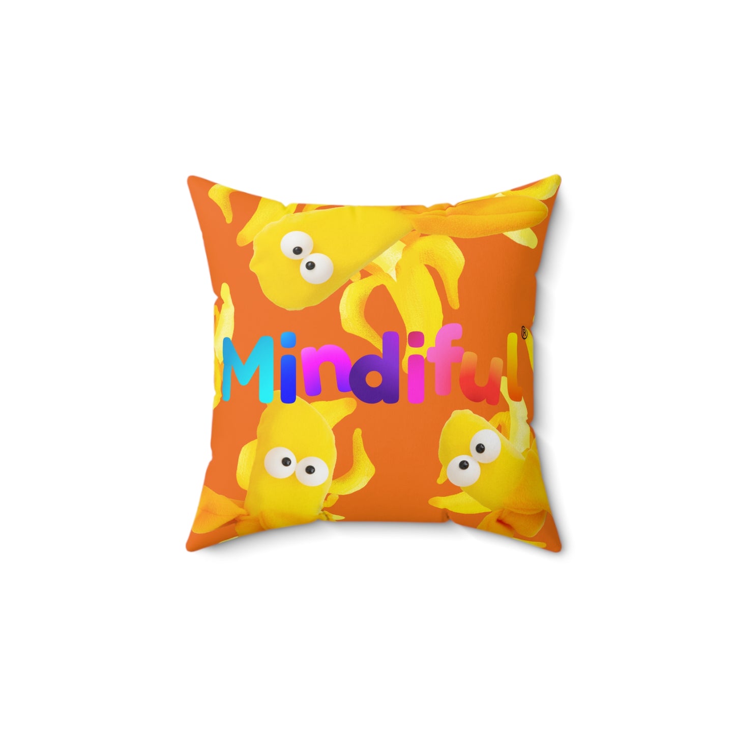 Mindiful® "Boop Bananas" Square Pillow