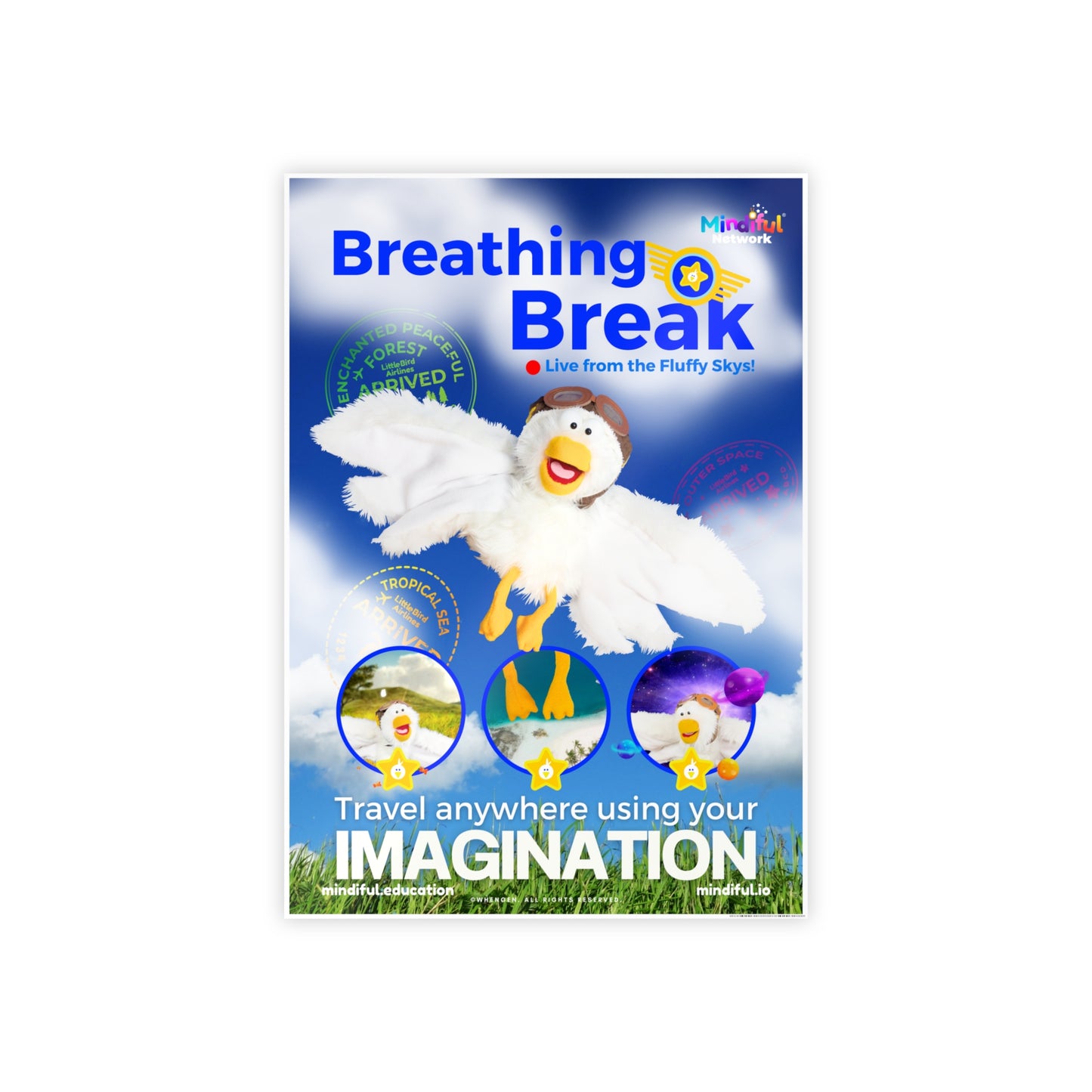 Mindiful® "Breathing Break" GLOSSY Poster