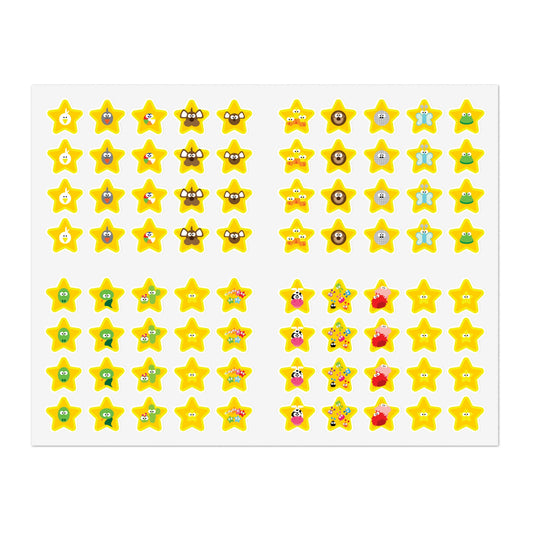 ALL CHARACTER Mindiful® Friends Star Stickers - 1 Sheet