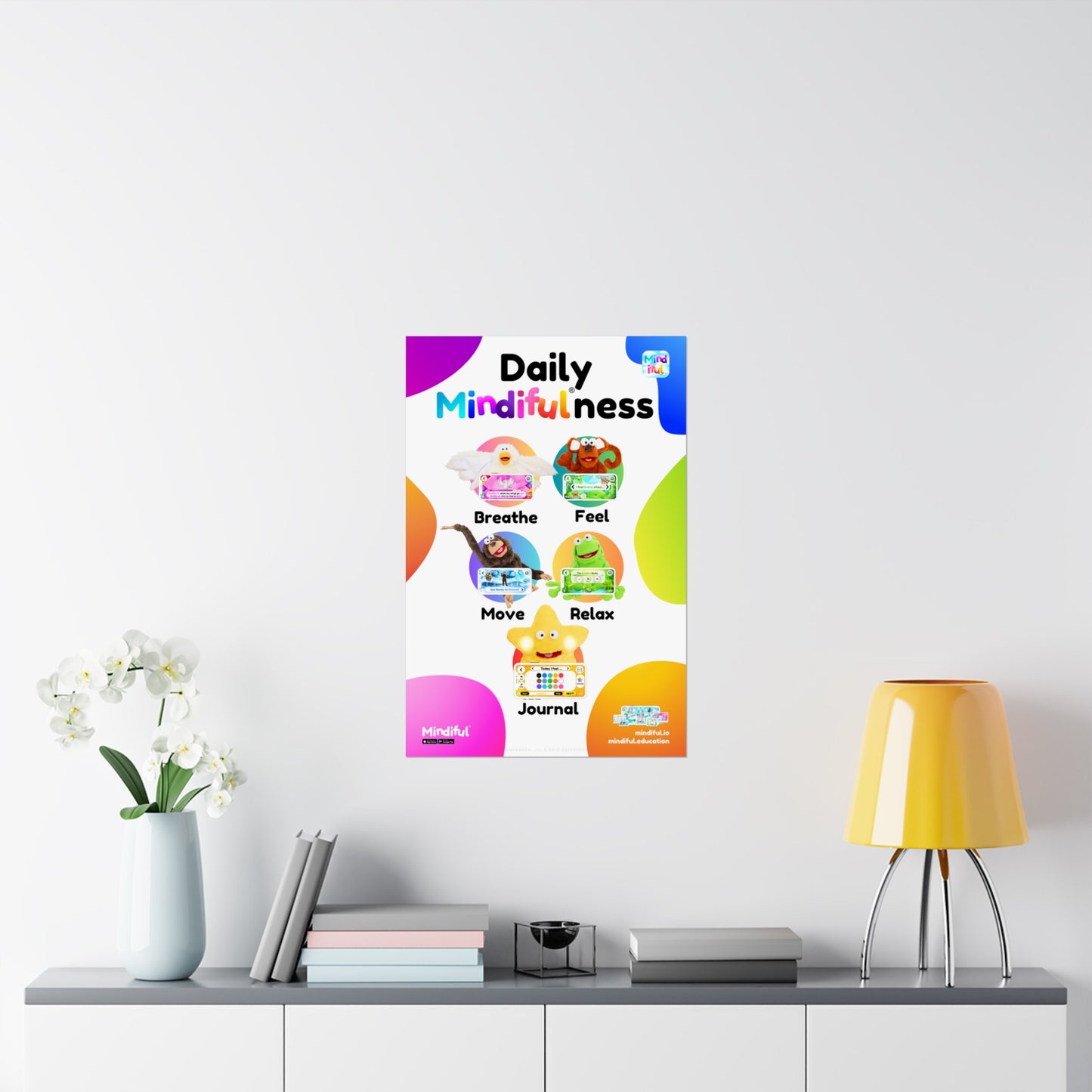 Mindiful® "Daily Mindiful®-ness" Matte Vertical Poster