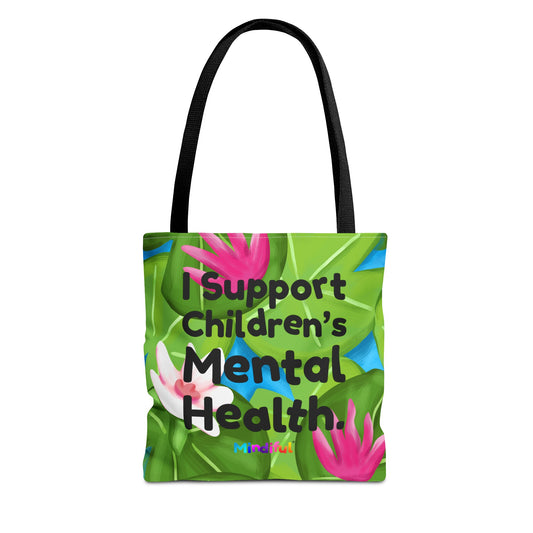 Mindiful® "I Support Children's Mental Health" Puddles Tote Bag