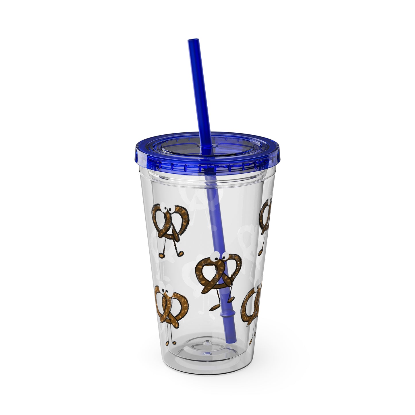 Silly Sippers BPA FREE ACRYLIC Tumbler with Straw, 16oz - Prancing Pretzels