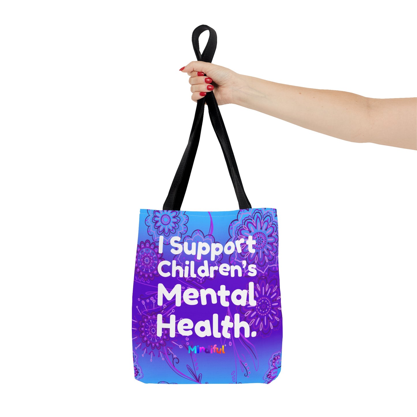 Mindiful® "I Support Children's Mental Health" Grace Tote Bag