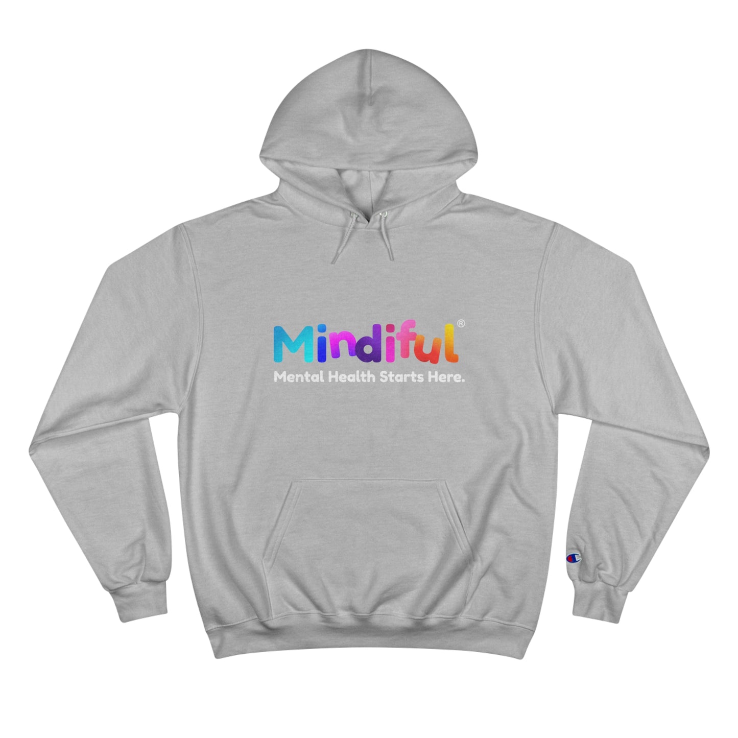 Mindiful® "I Support Children's Mental Health" Adult Champion Hoodie Black