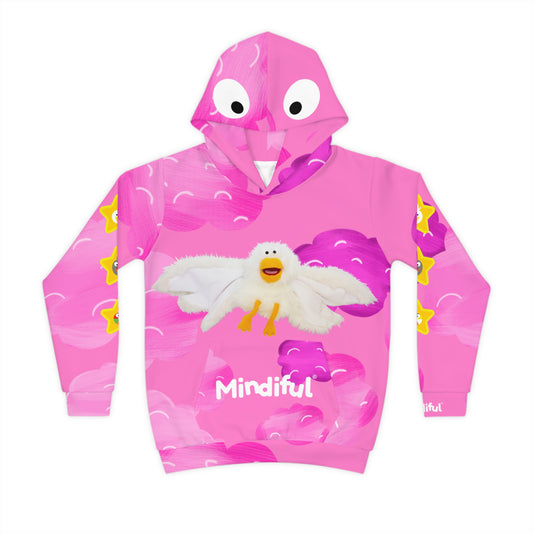 Mindiful® "Little Bird Think Pink" Children's Hoodie