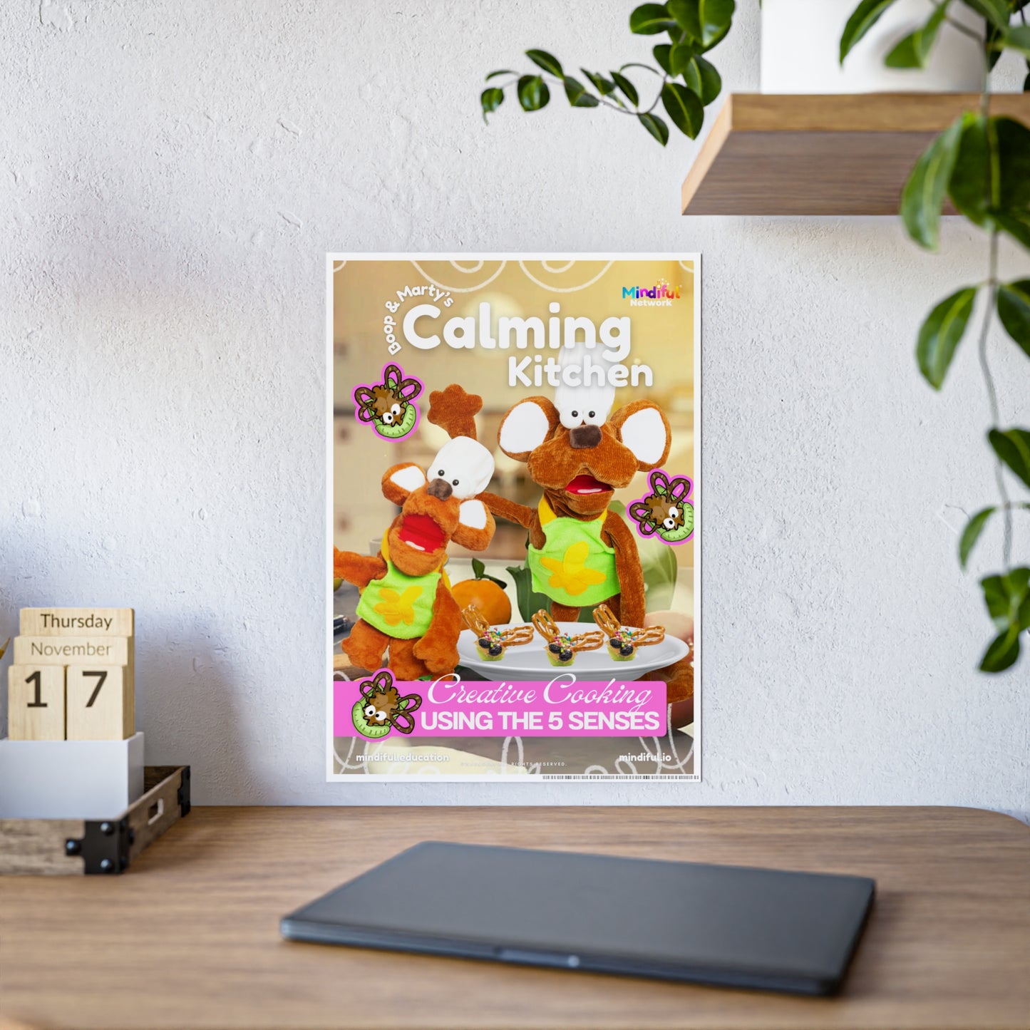 Mindiful® "Calming Kitchen" GLOSSY Poster