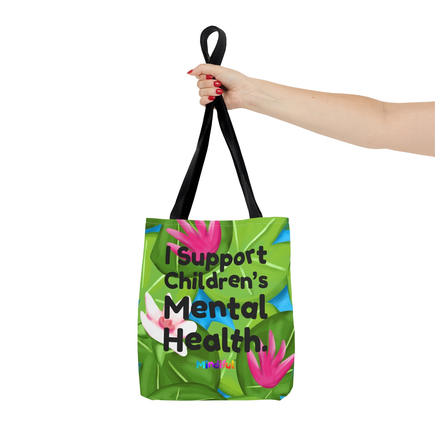 Mindiful® "I Support Children's Mental Health" Puddles Tote Bag