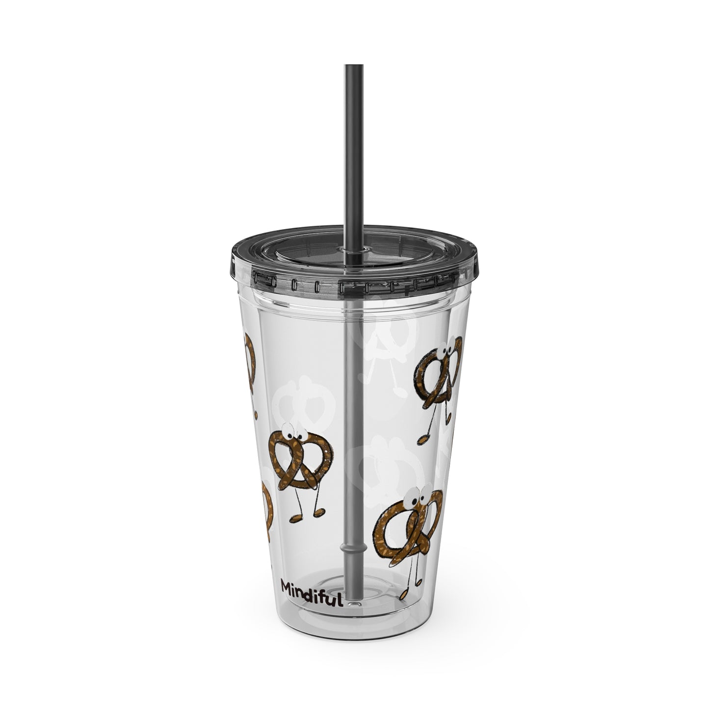 Silly Sippers BPA FREE ACRYLIC Tumbler with Straw, 16oz - Prancing Pretzels