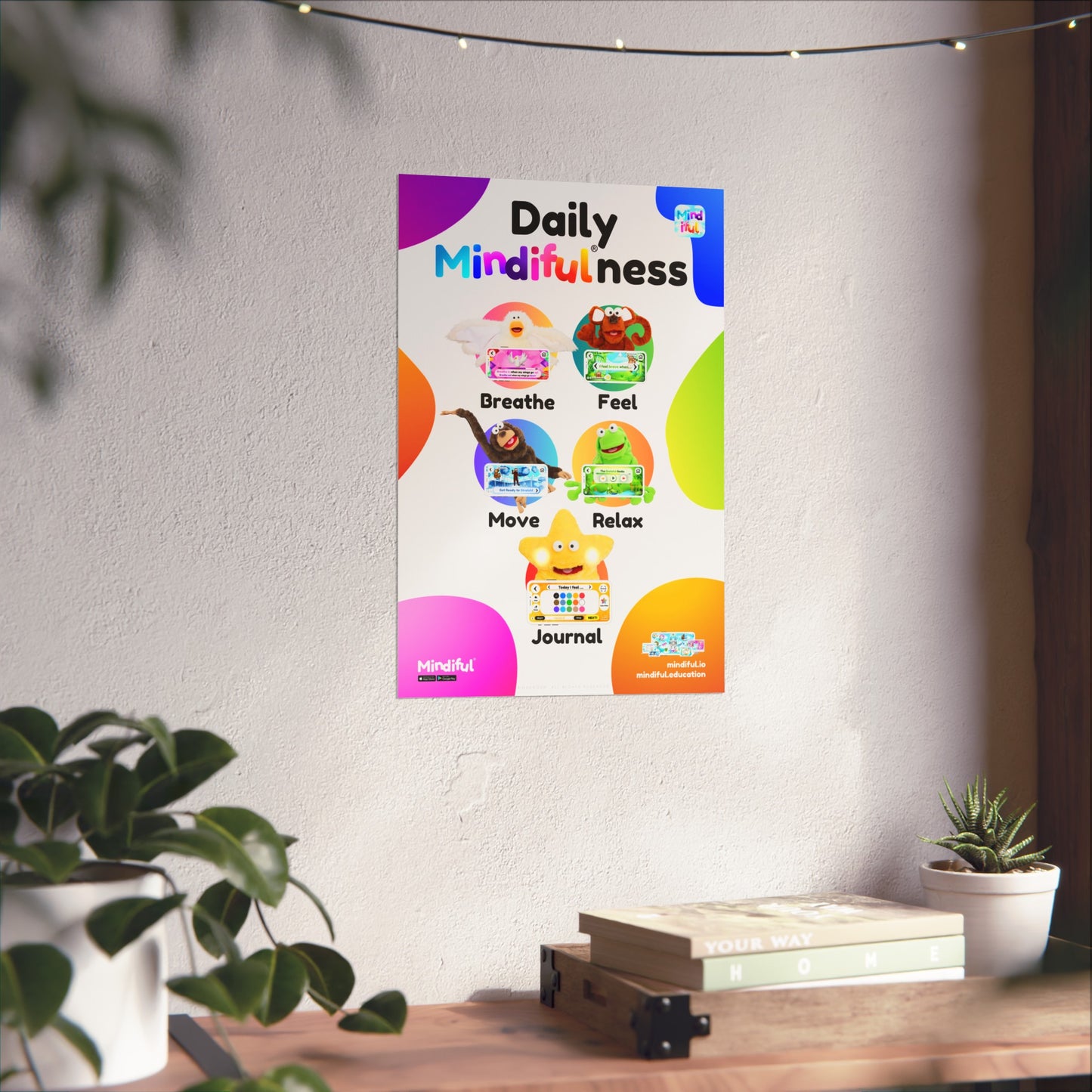 Mindiful® "Daily Mindiful®-ness" Matte Vertical Poster