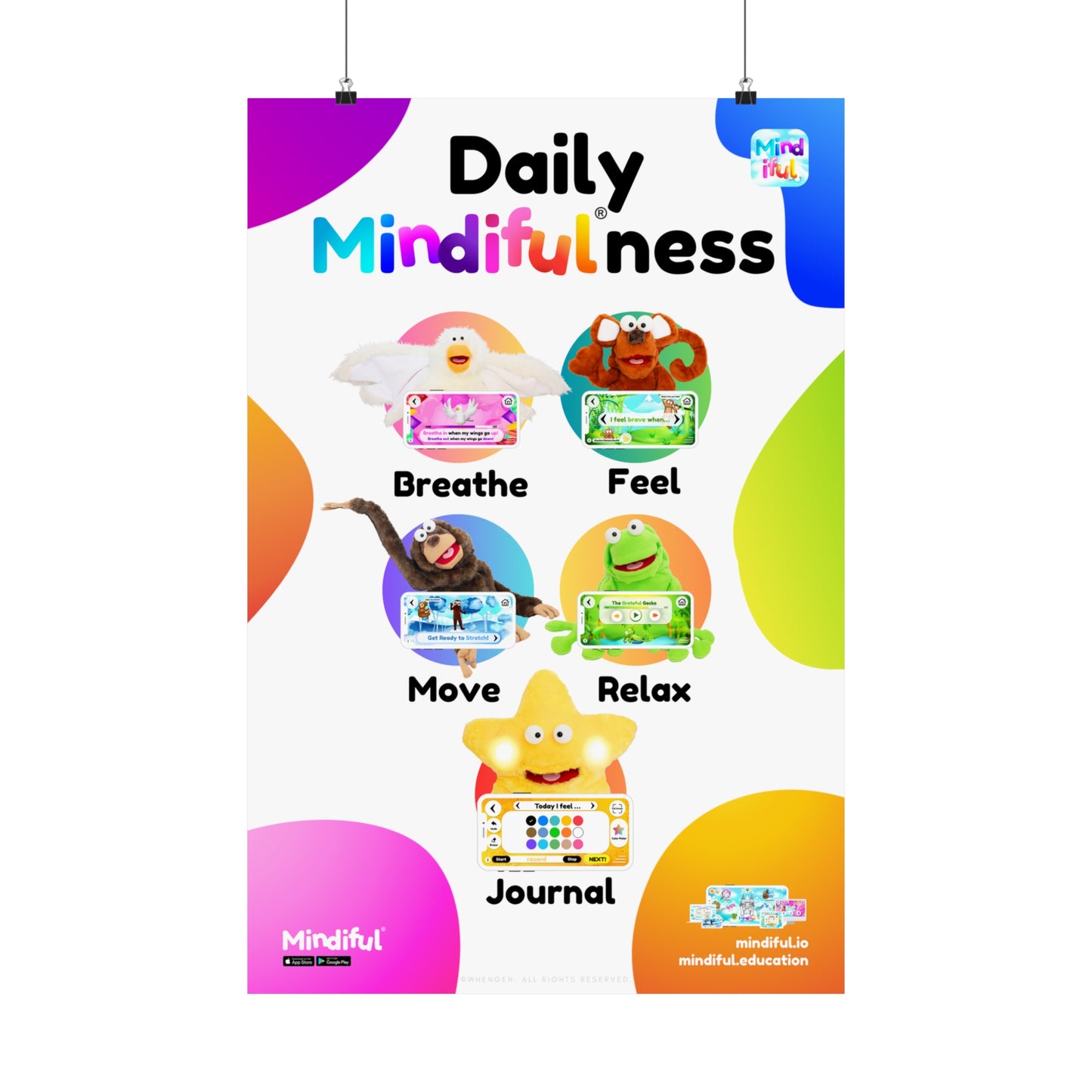 Mindiful® "Daily Mindiful®-ness" Matte Vertical Poster