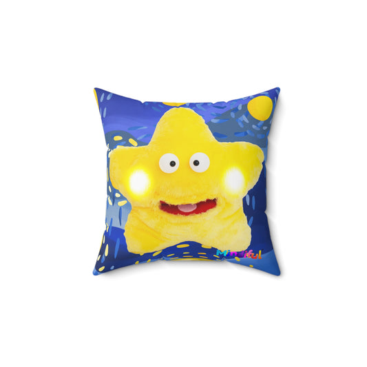 Mindiful® "Starry Starry Starling" Square Pillow