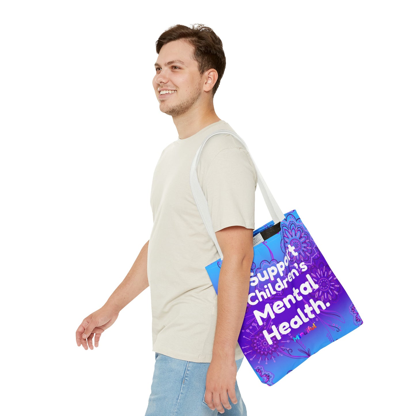 Mindiful® "I Support Children's Mental Health" Grace Tote Bag