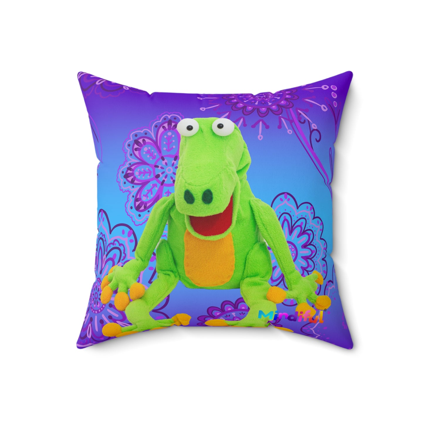 Mindiful® "Grateful with Grace" Square Pillow