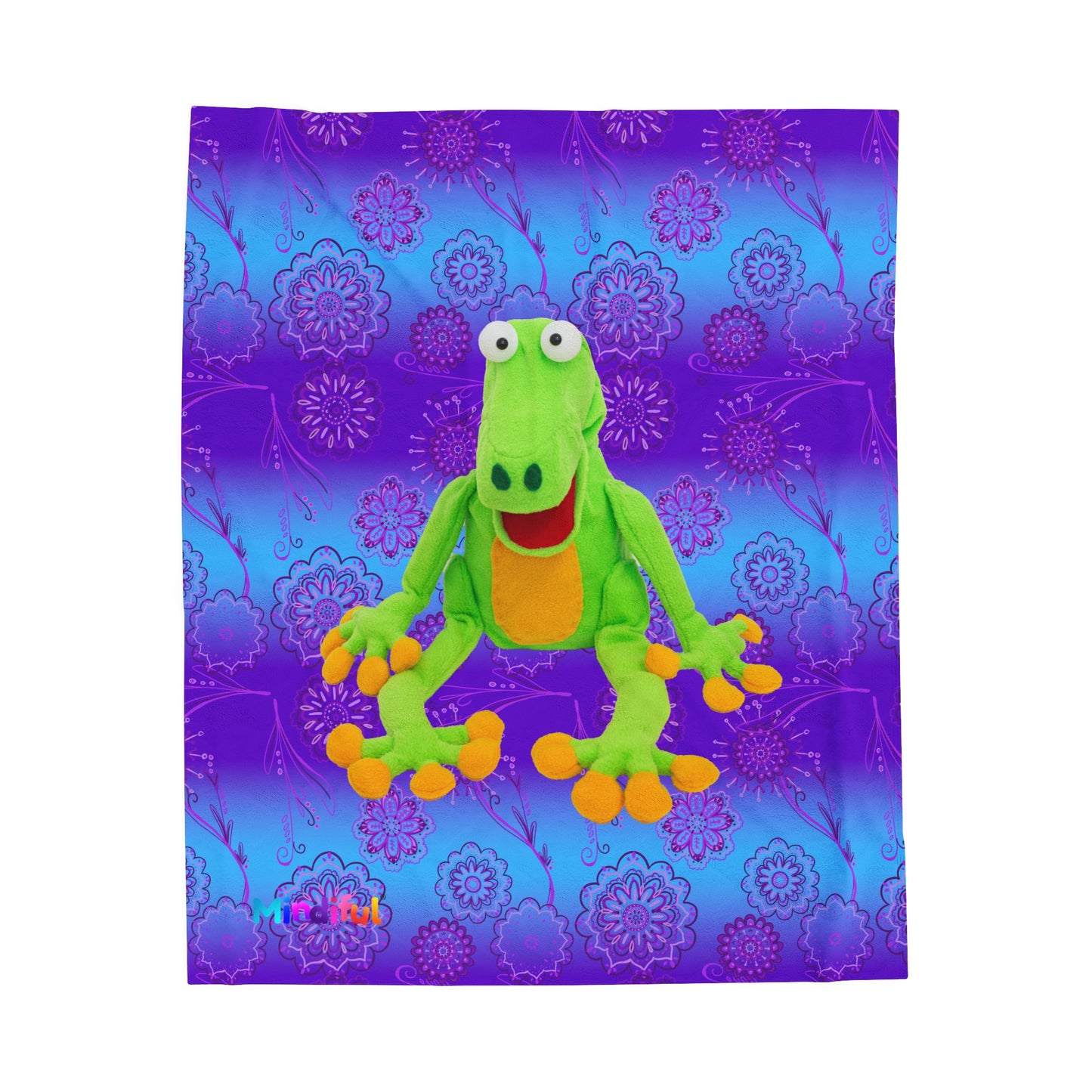 Mindiful® "Grateful with Grace" Velveteen Plush Snuggle Blanket