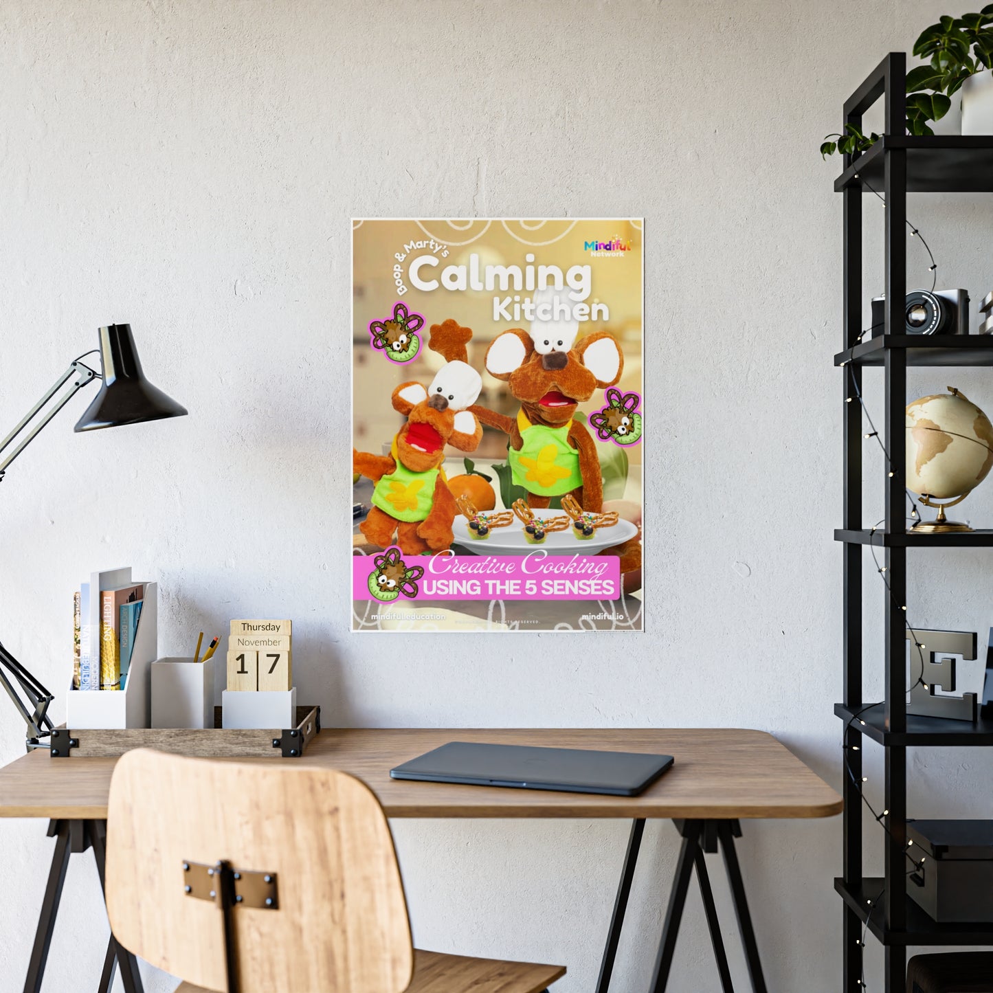 Mindiful® "Calming Kitchen" GLOSSY Poster