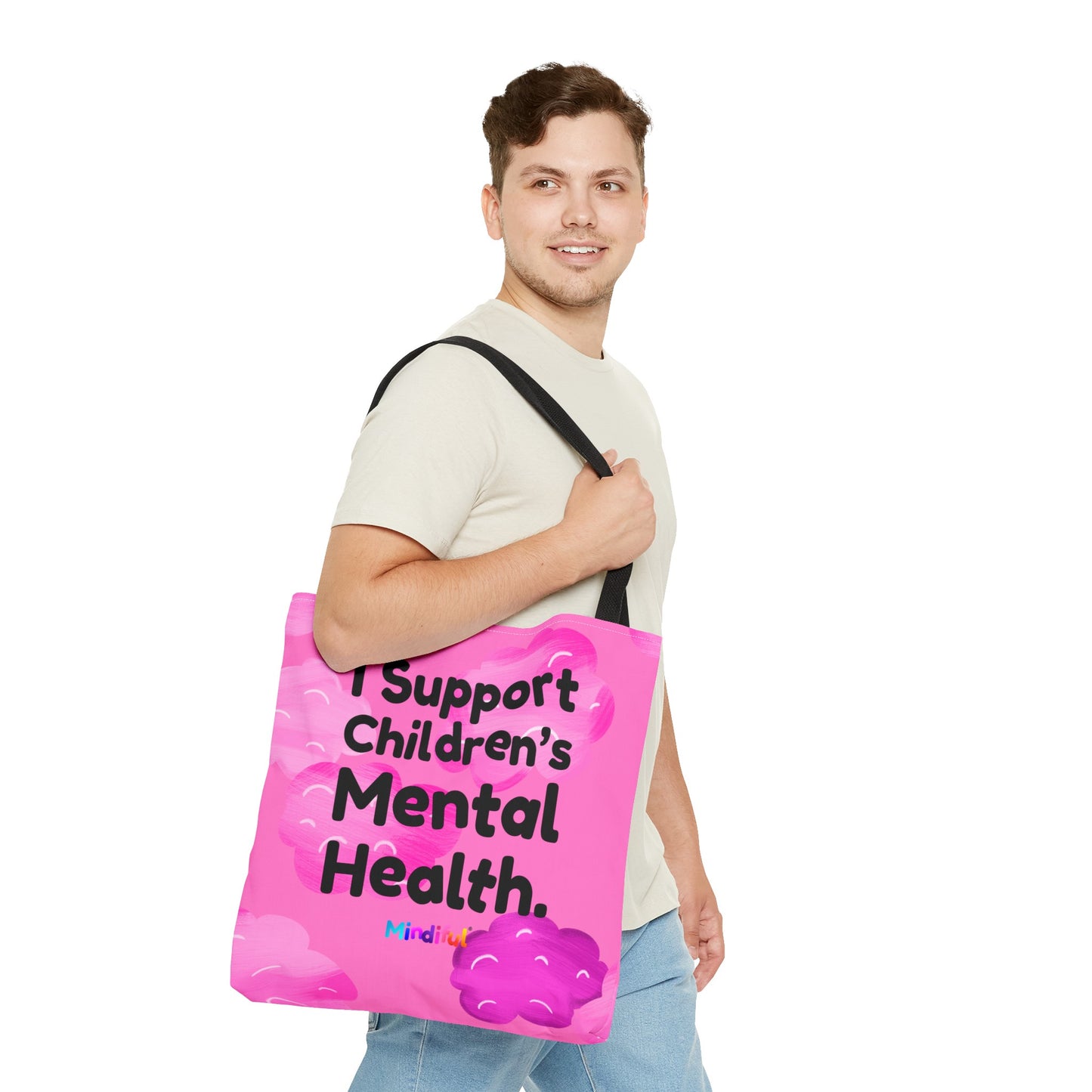 Mindiful® "I Support Children's Mental Health" Little Bird Tote Bag