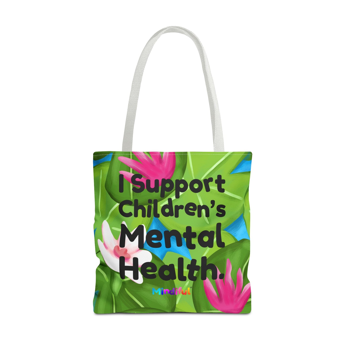 Mindiful® "I Support Children's Mental Health" Puddles Tote Bag