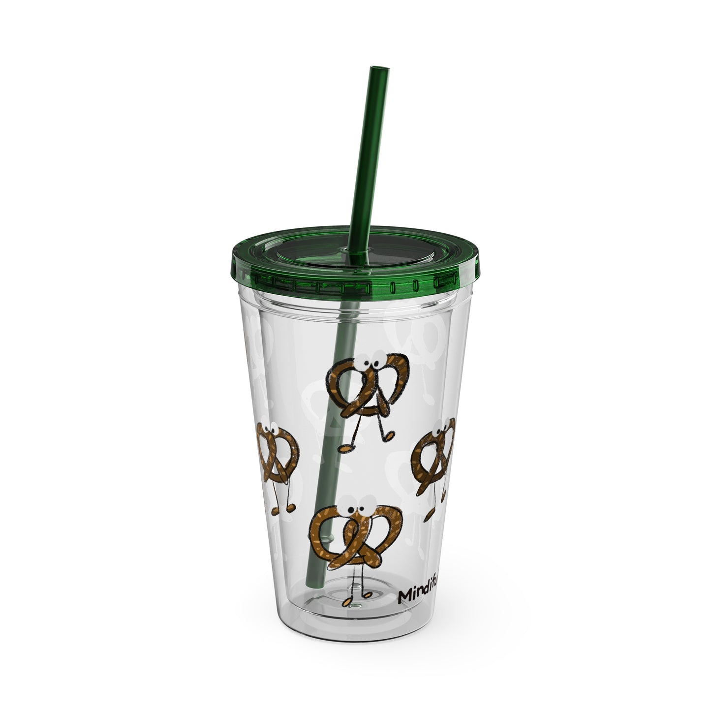 Silly Sippers BPA FREE ACRYLIC Tumbler with Straw, 16oz - Prancing Pretzels