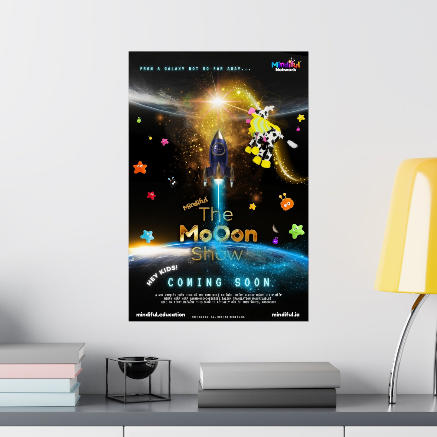 Mindiful® "Moon Show Coming Soon" Matte Vertical Poster