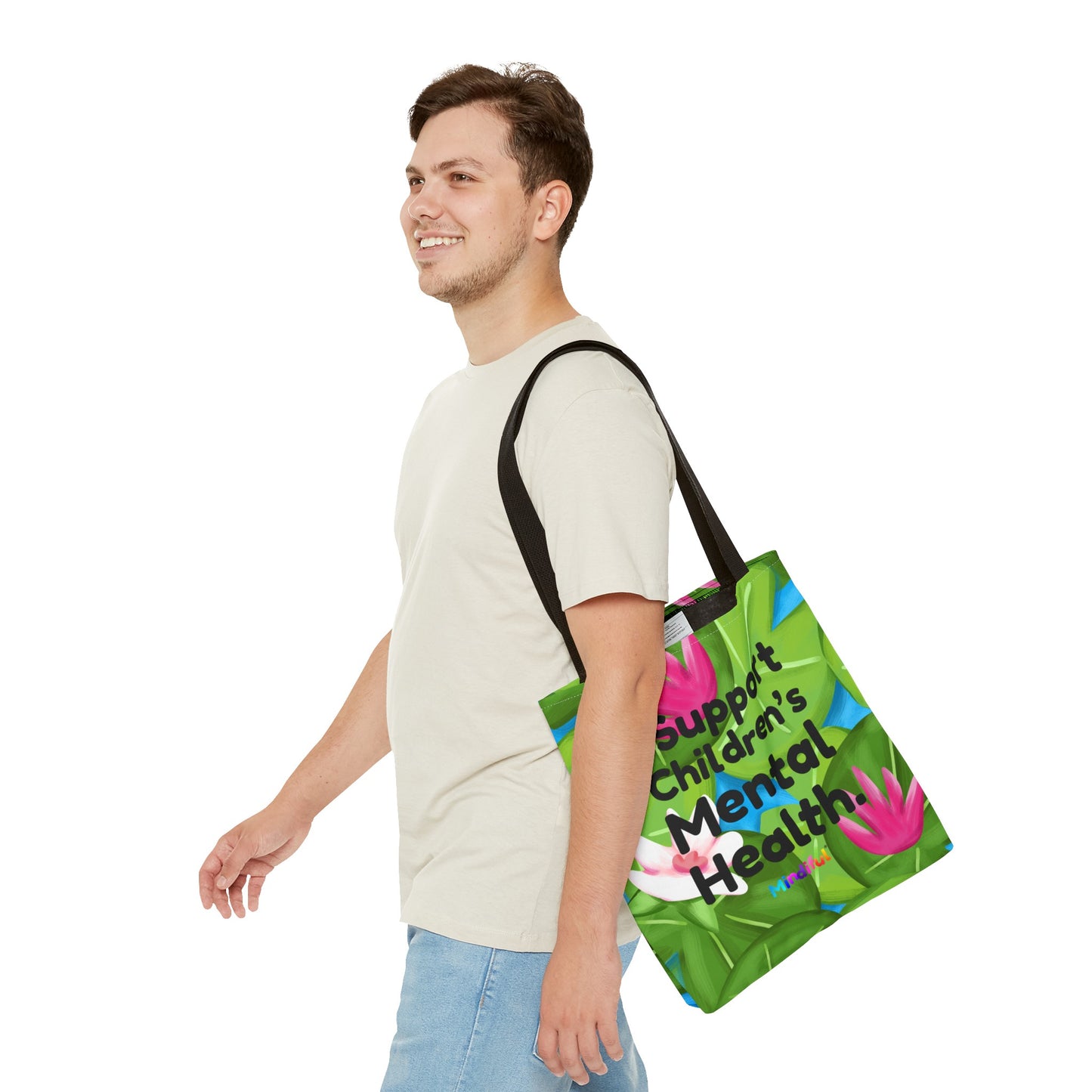 Mindiful® "I Support Children's Mental Health" Puddles Tote Bag