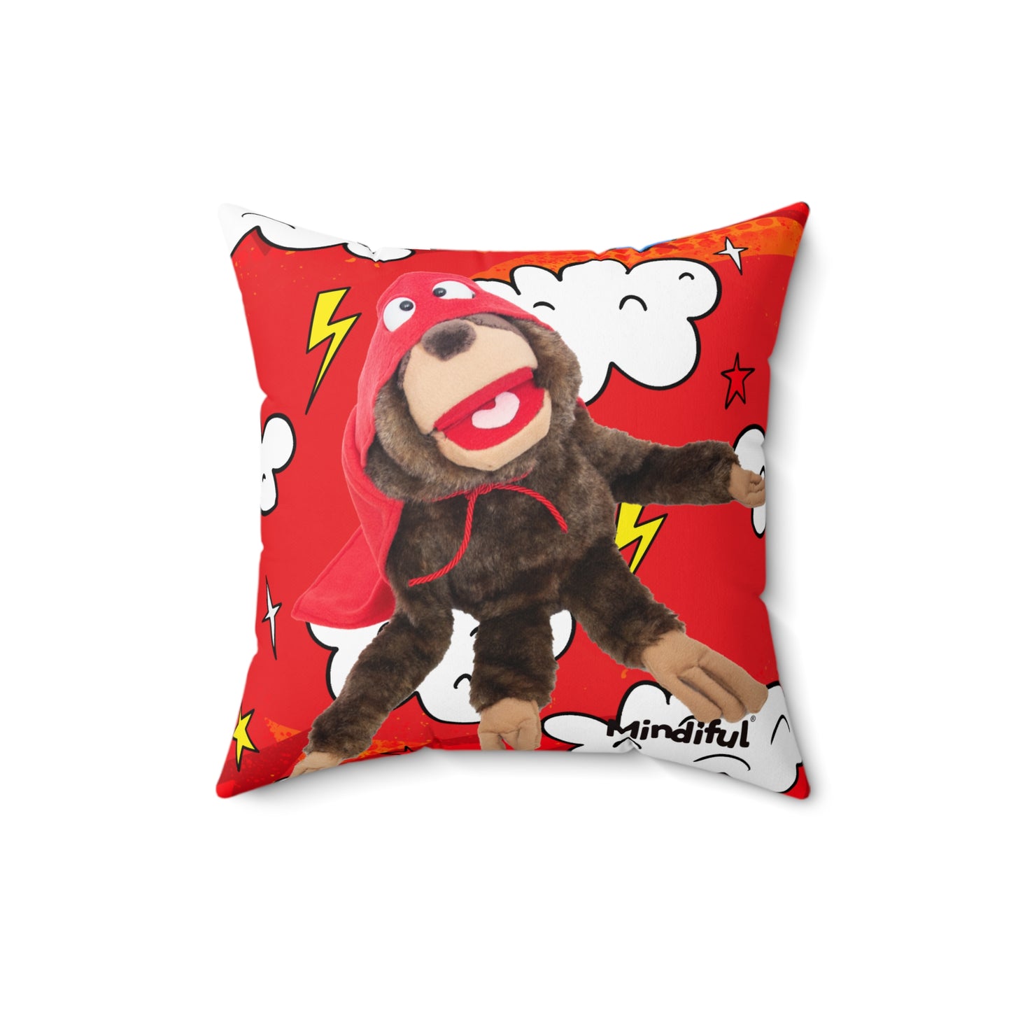 Mindiful® "Super Sloth Problem Solvers" Square Pillow