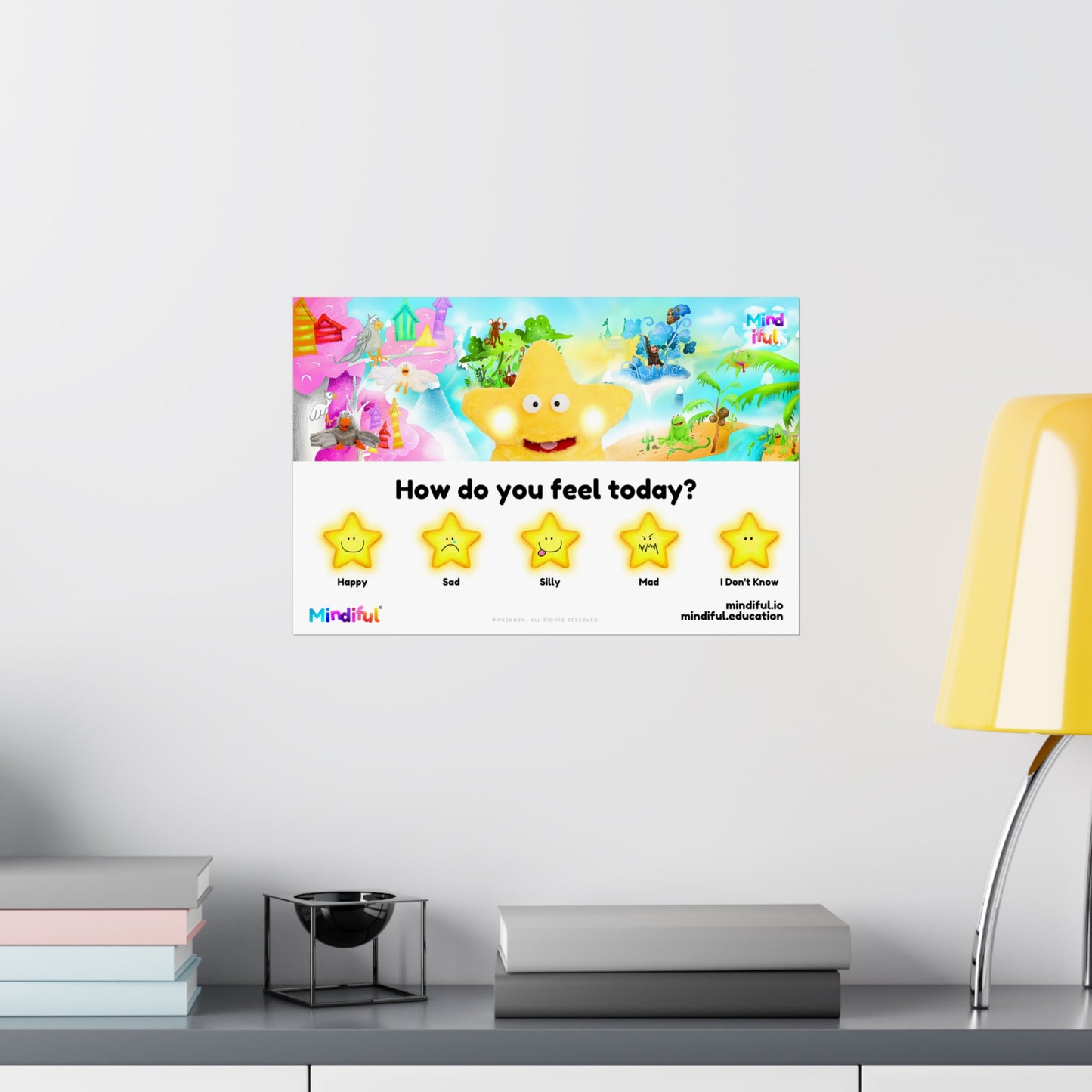 Mindiful® "How Do You Feel Today?" - Matte Horizontal Poster