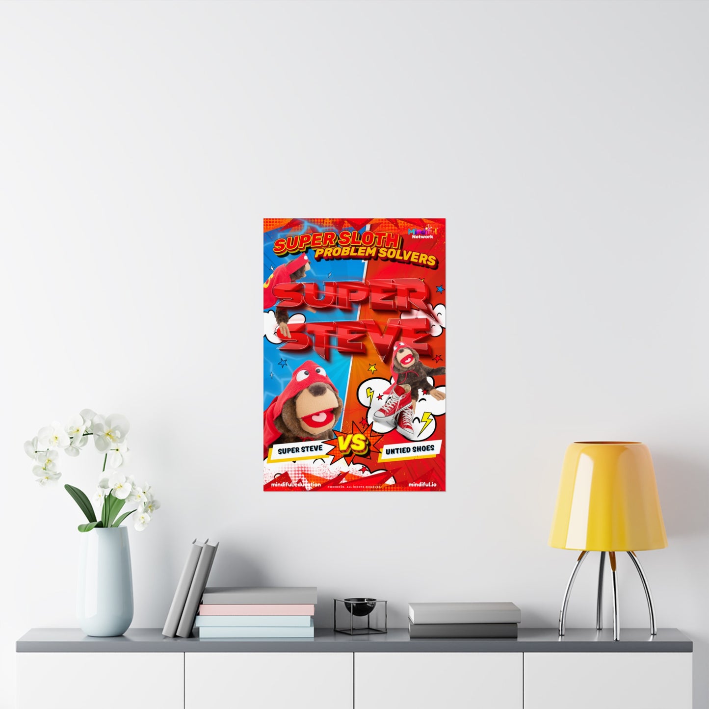 Mindiful® "Super Sloth Problem Solvers" Matte Vertical Poster