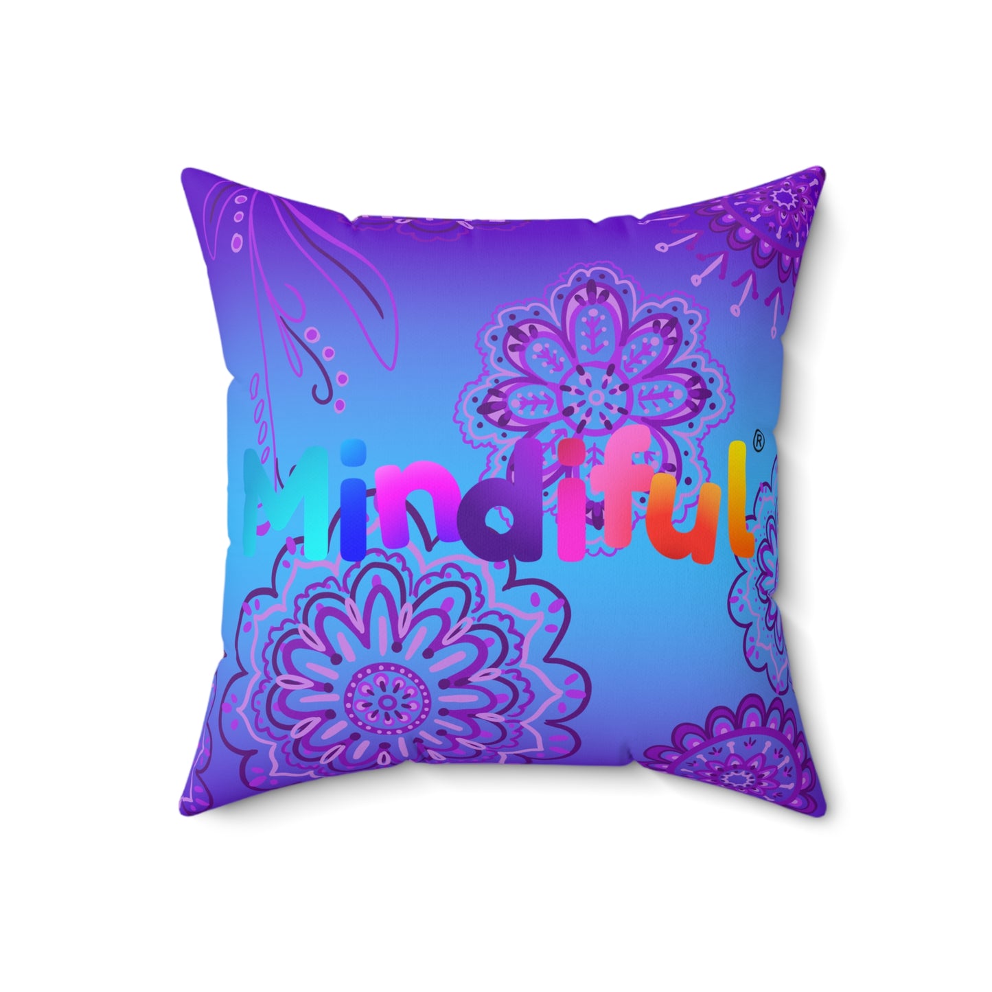 Mindiful® "Grateful with Grace" Square Pillow