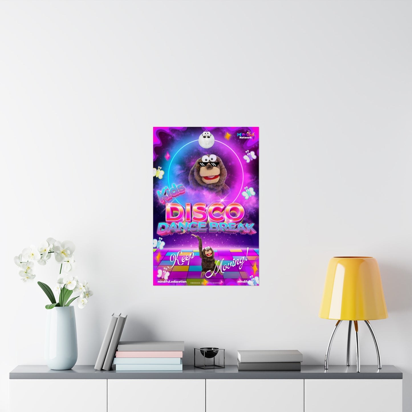 Mindiful® "Kids Disco Dance Break" Matte Vertical Poster