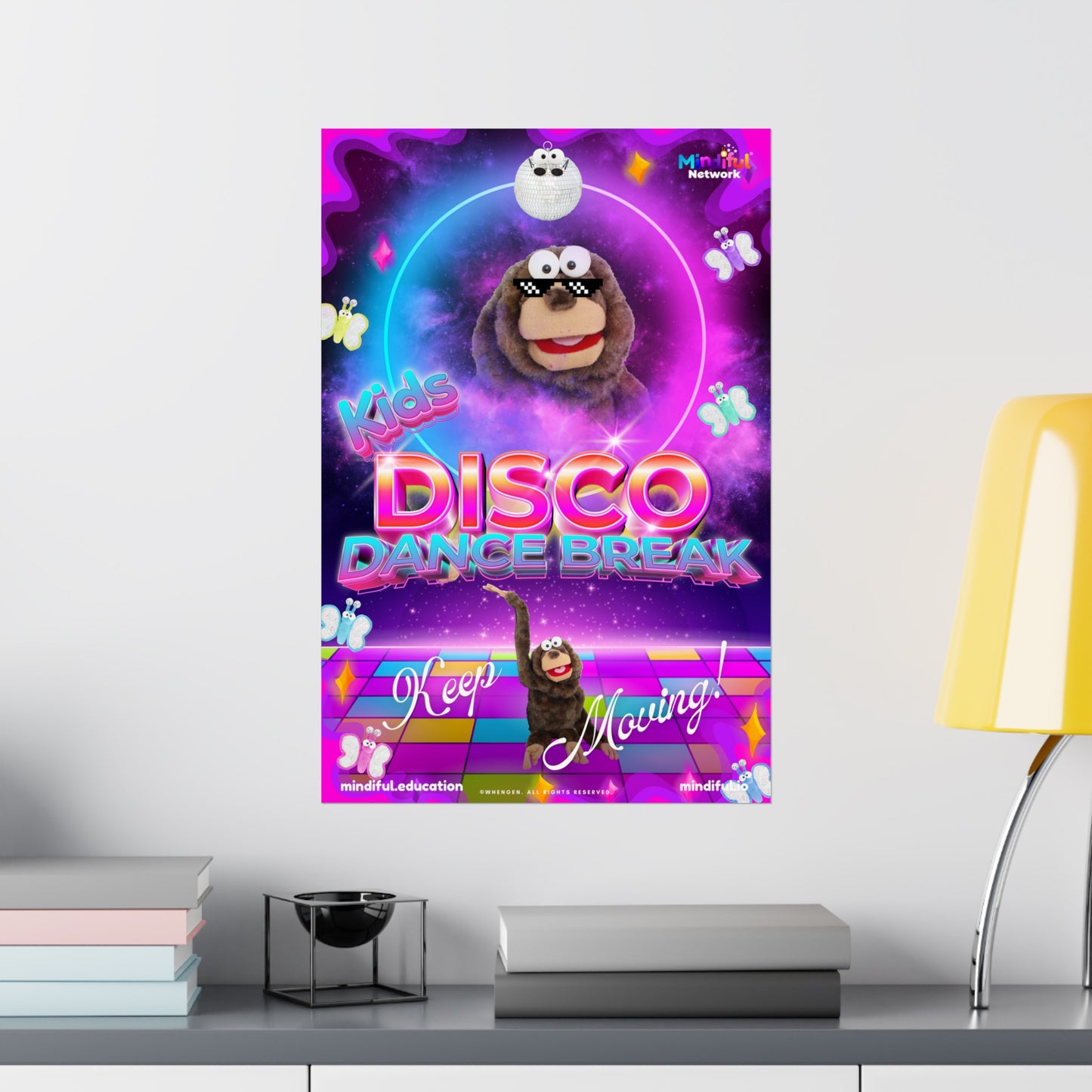 Mindiful® "Kids Disco Dance Break" Matte Vertical Poster