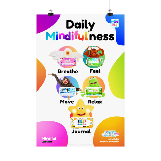 Mindiful® "Daily Mindiful®-ness" Matte Vertical Poster