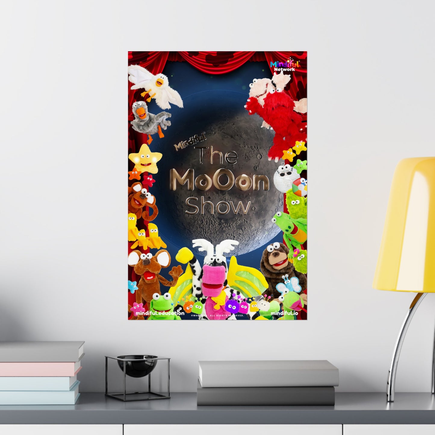 Mindiful® "The Moon Show" Matte Vertical Poster