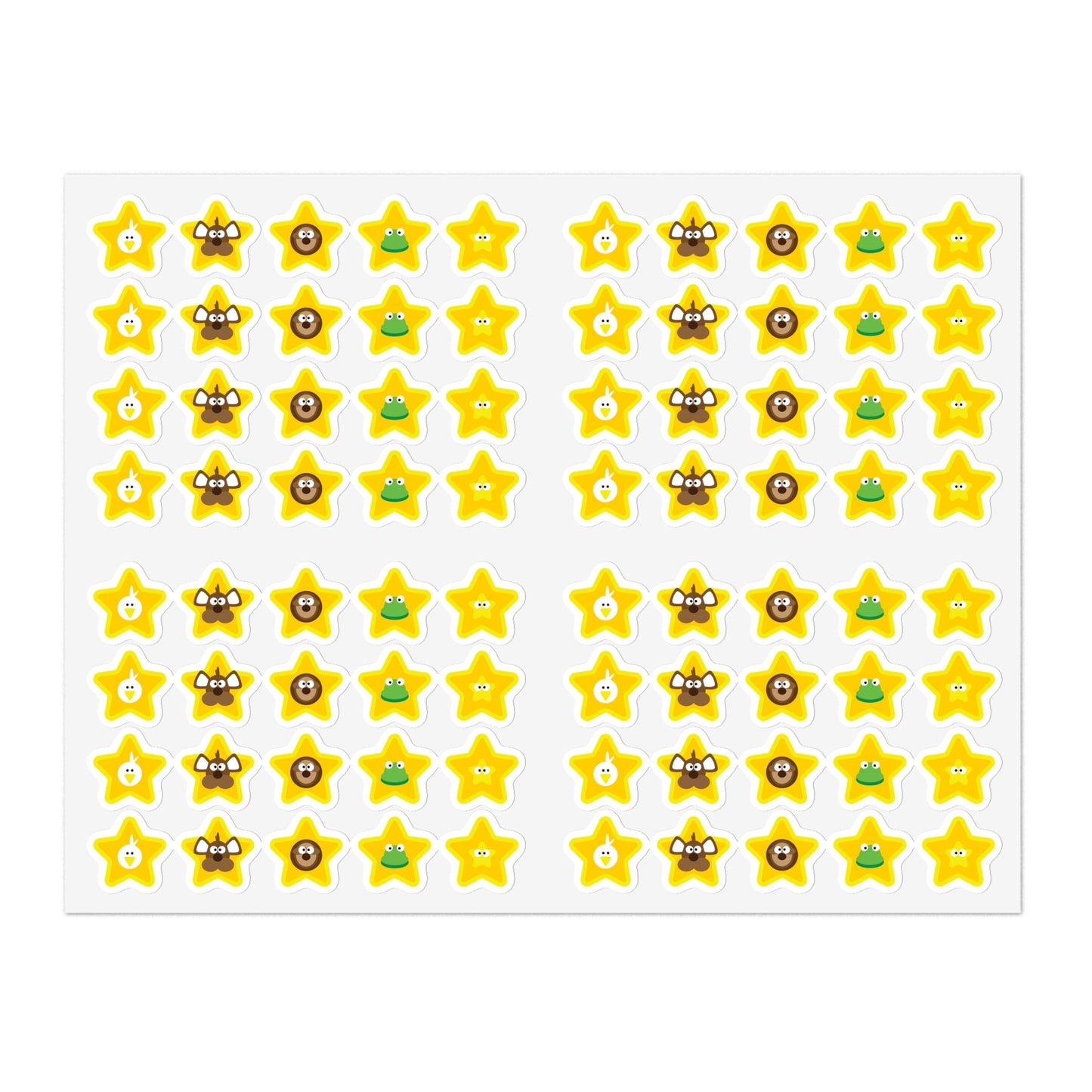 5 Lesson Mindiful® Friends Star Stickers - 5 Sheets