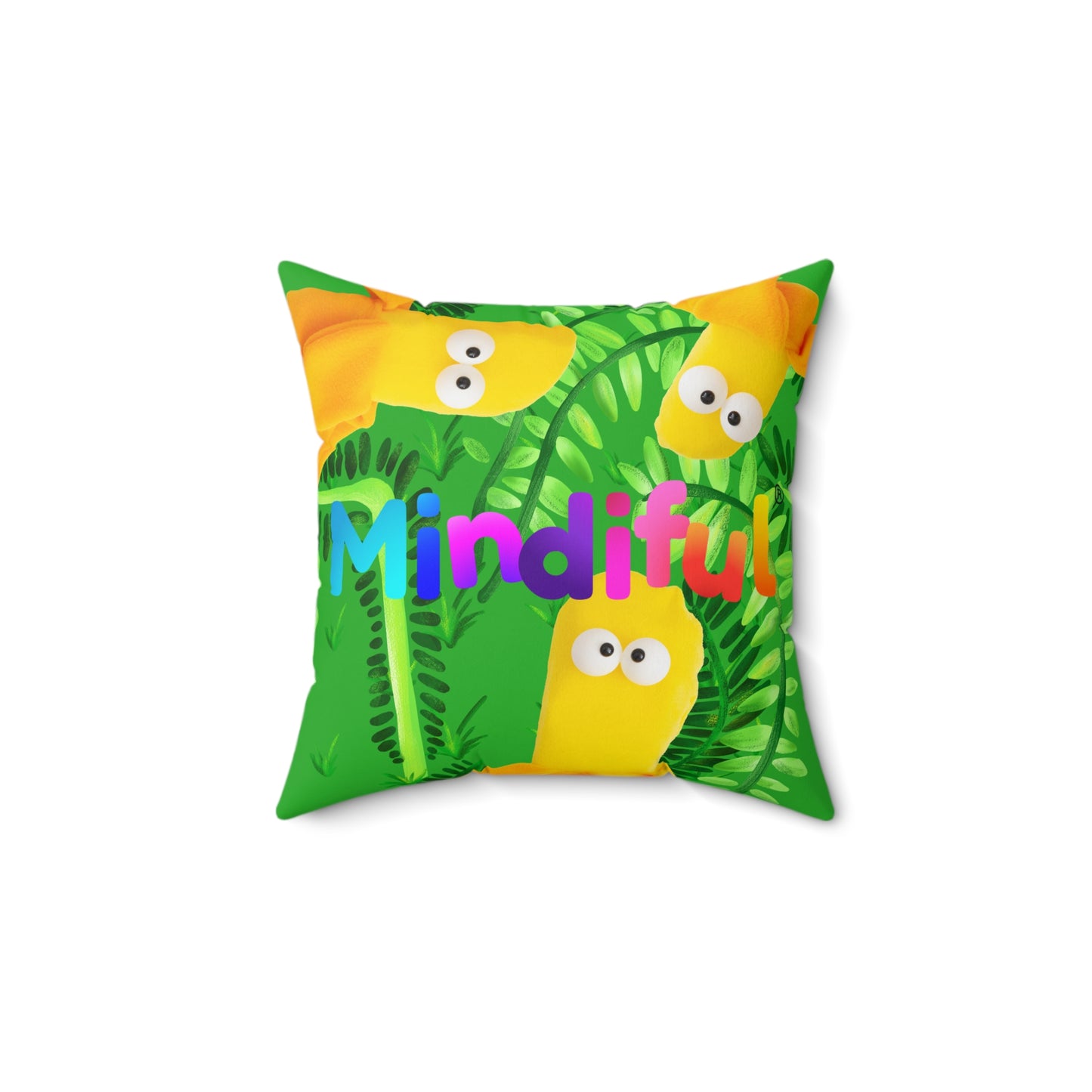 Mindiful® "Marty Jungle Party" Square Pillow