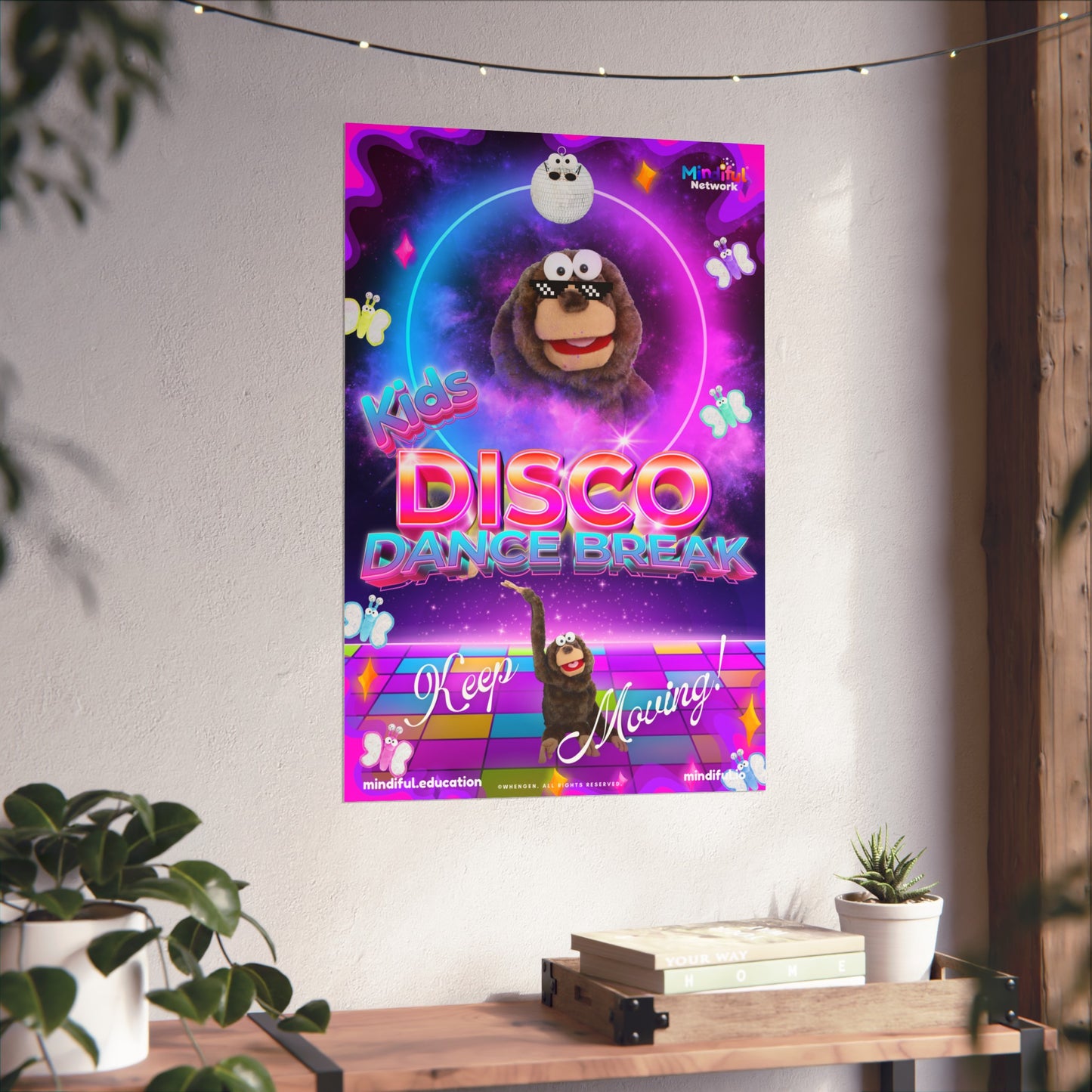 Mindiful® "Kids Disco Dance Break" Matte Vertical Poster