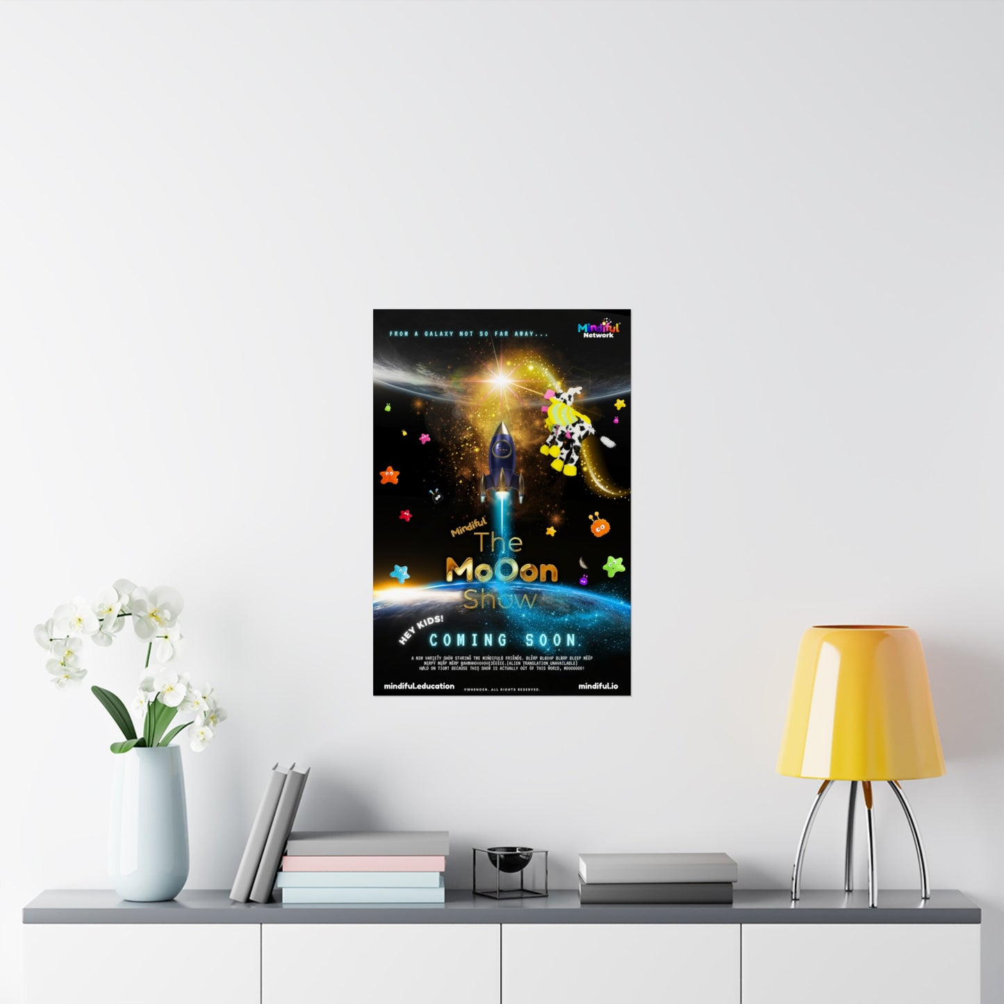 Mindiful® "Moon Show Coming Soon" Matte Vertical Poster