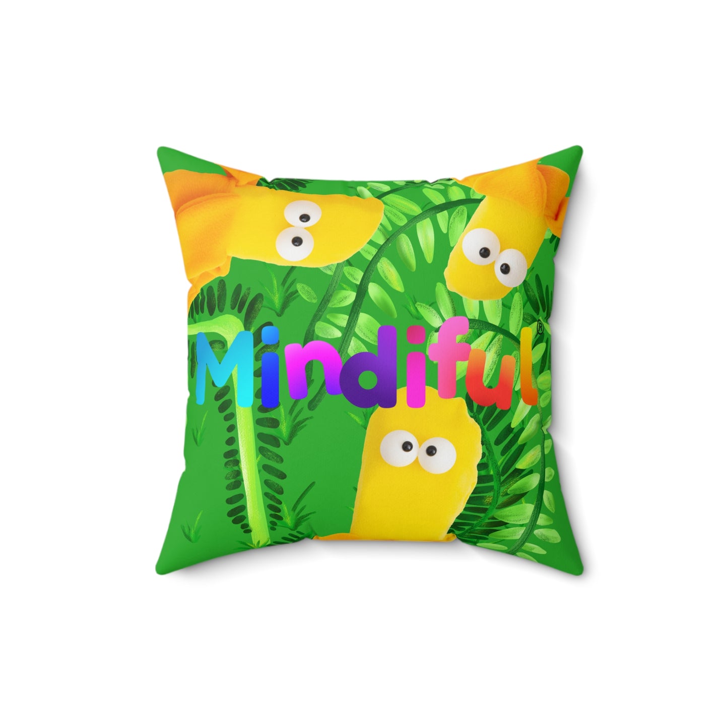 Mindiful® "Marty Jungle Party" Square Pillow