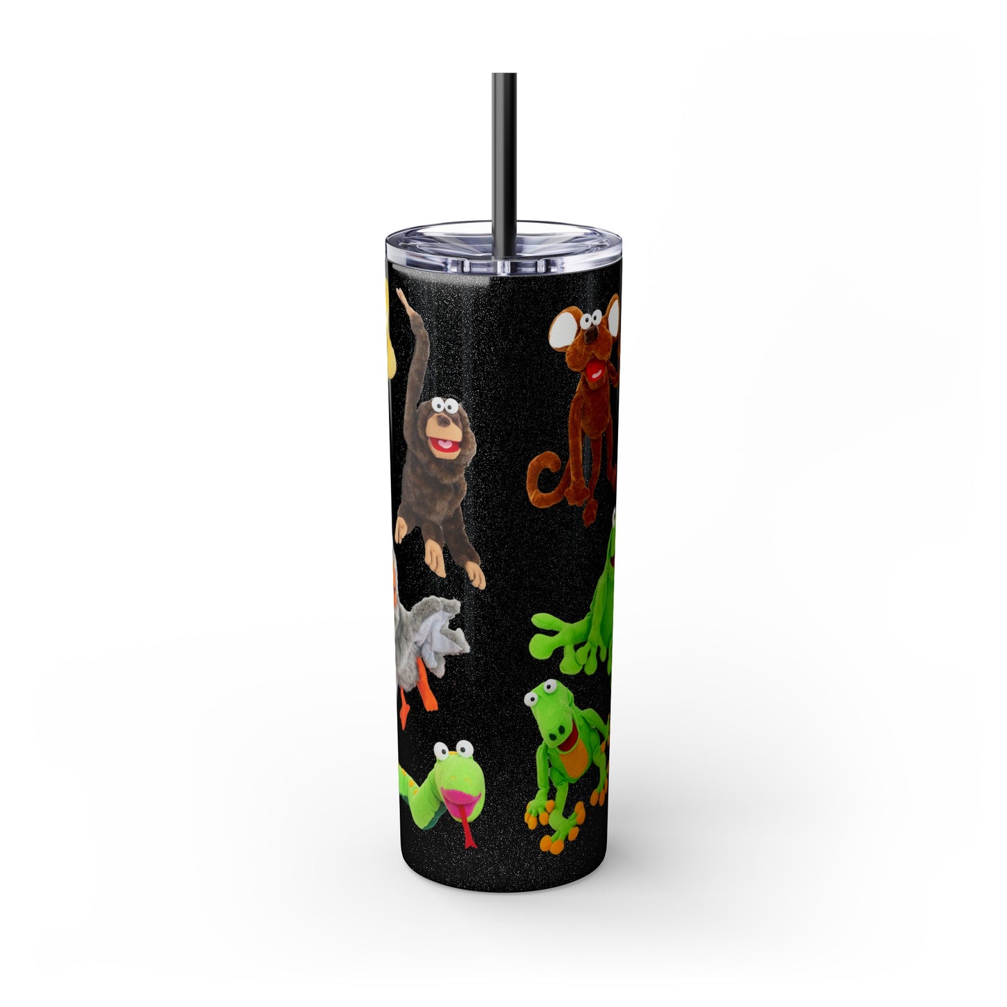 Mindiful® Friends Support Black Tumbler with Straw, 20oz