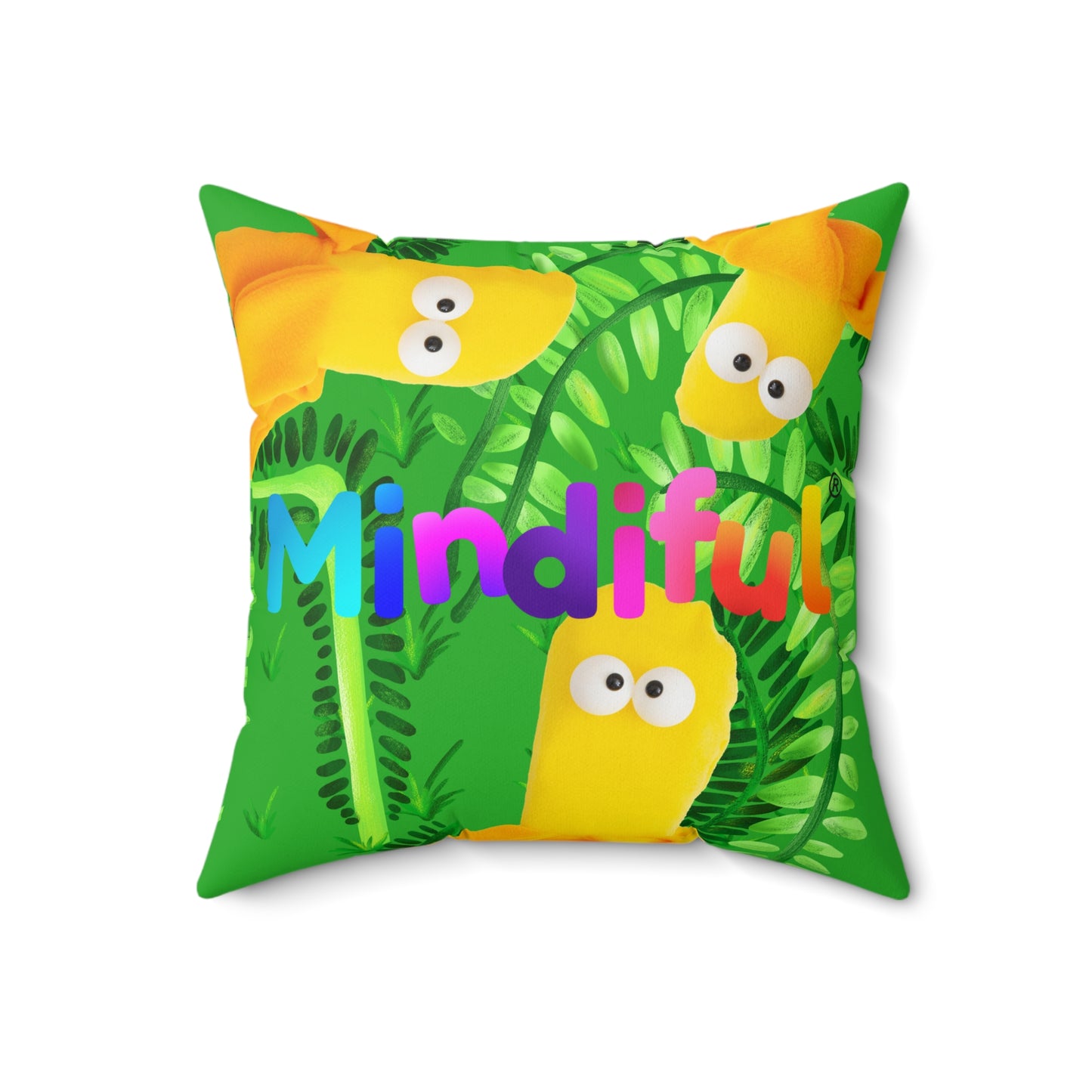 Mindiful® "Marty Jungle Party" Square Pillow