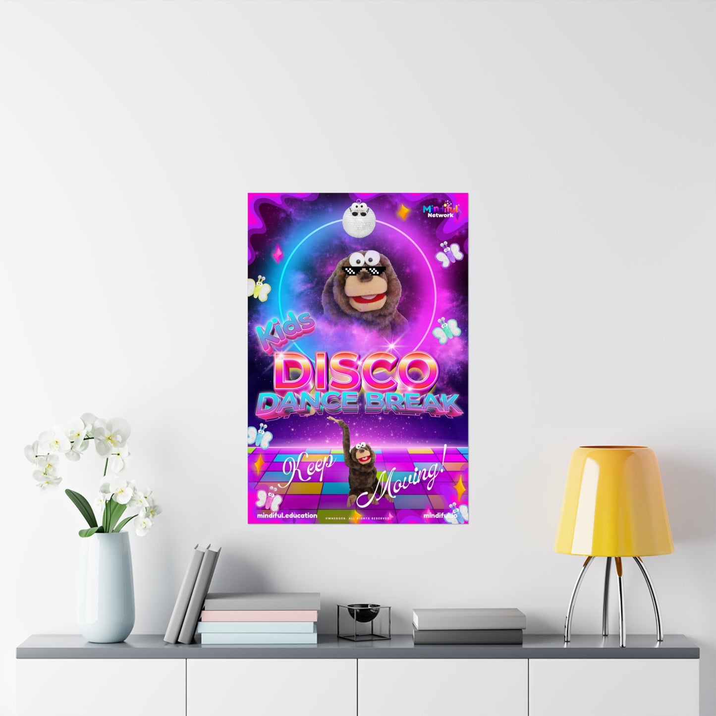 Mindiful® "Kids Disco Dance Break" Matte Vertical Poster