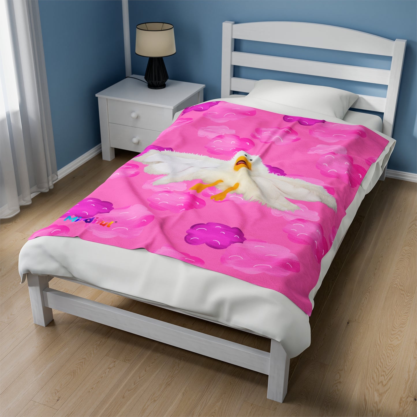 Mindiful® "Little Bird" Velveteen Plush Snuggle Blanket